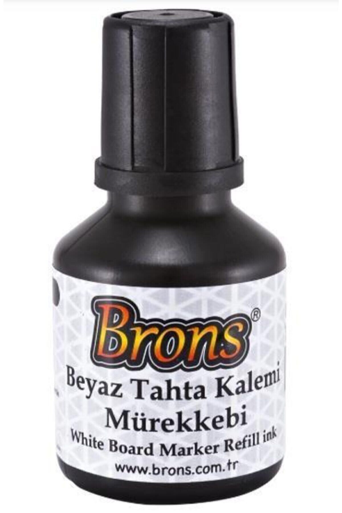 Brons - Beyaz Tahta Kalemi Mürekkebi (Siyah-mavi-kırmızı ) 30 Cc - 3'lü Paket