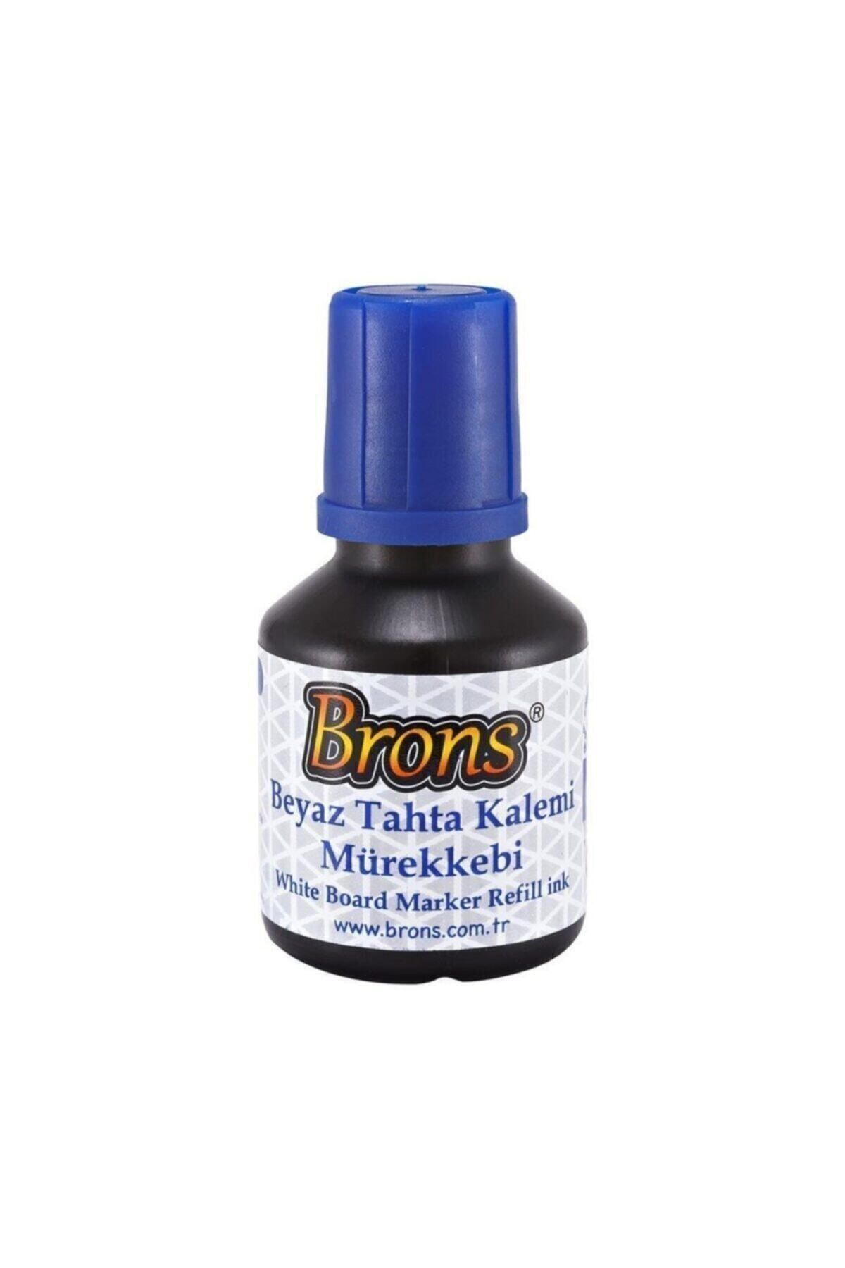 Brons - Beyaz Tahta Kalemi Mürekkebi (Siyah-mavi-kırmızı ) 30 Cc - 3'lü Paket
