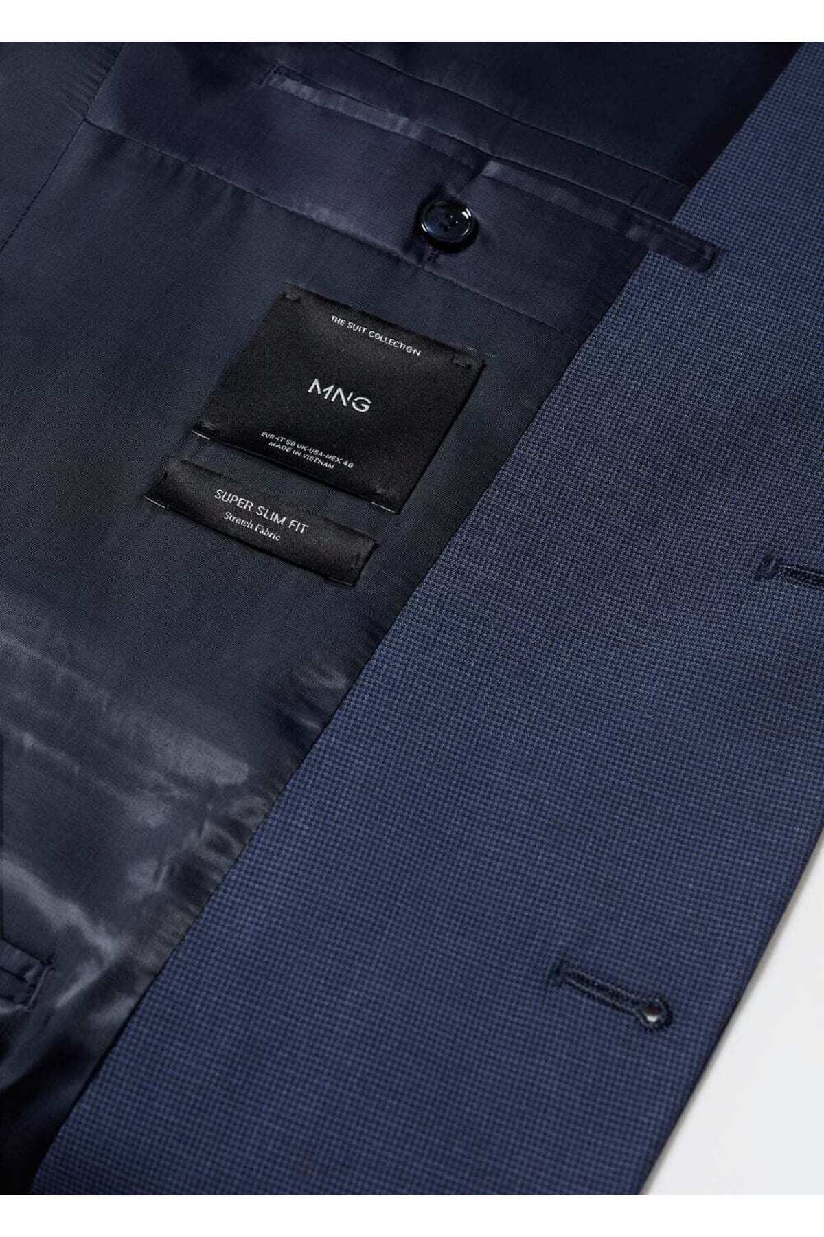 ژاکت مردانه آبی منگو | 57010675 اورجینال - تصویر 8