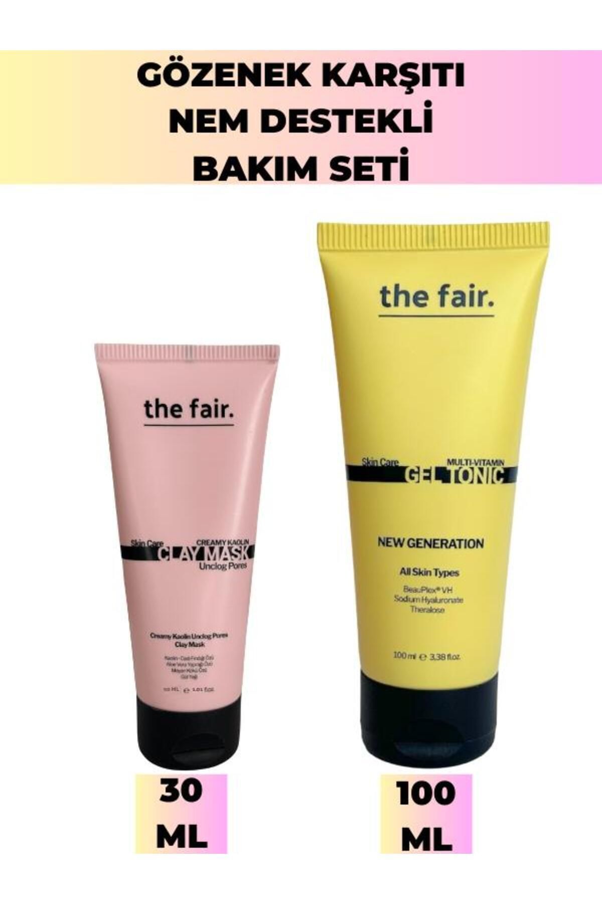 Gözenek Karşıtı Nem Destekli Bakım Seti 30 ml Kaolin Ve 100 ml Jel Tonik Bakım Set