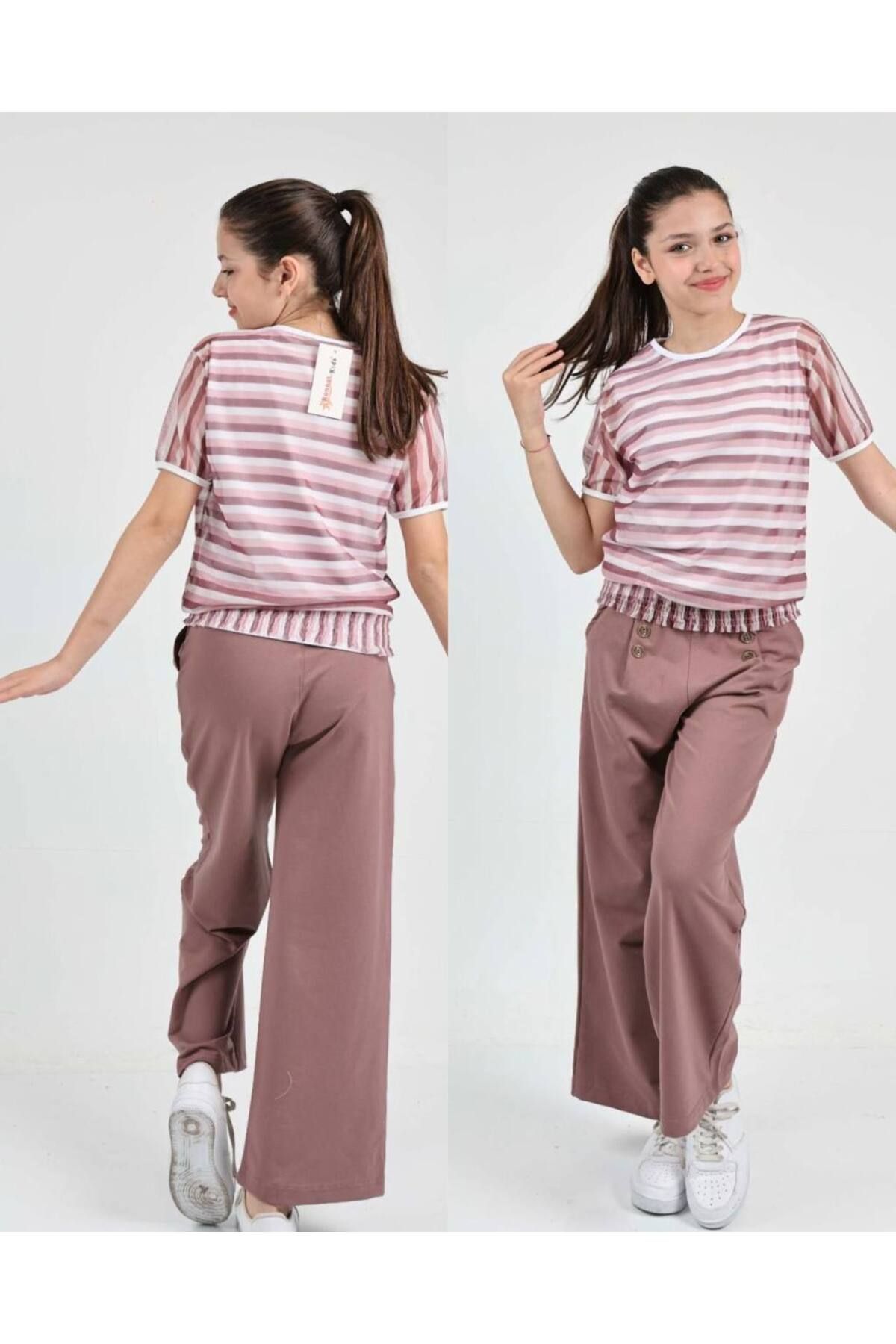 Soliday-Patlon Blouse Set - Striped Detail 1