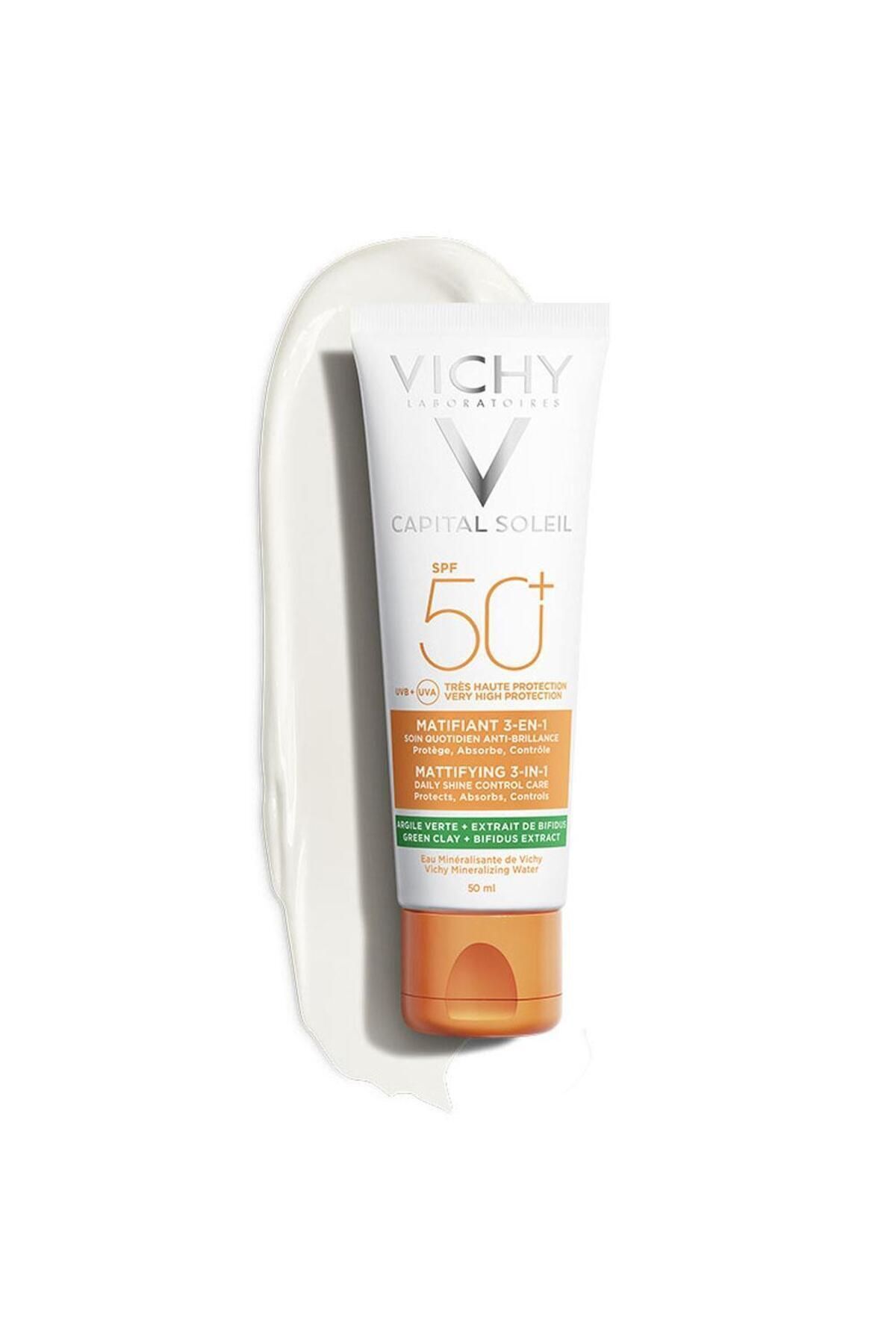 Vichy Çok Yüksek Korumalı Matlaştırıcı Fazla Yağı Emen Yüz Kremi SPF50+