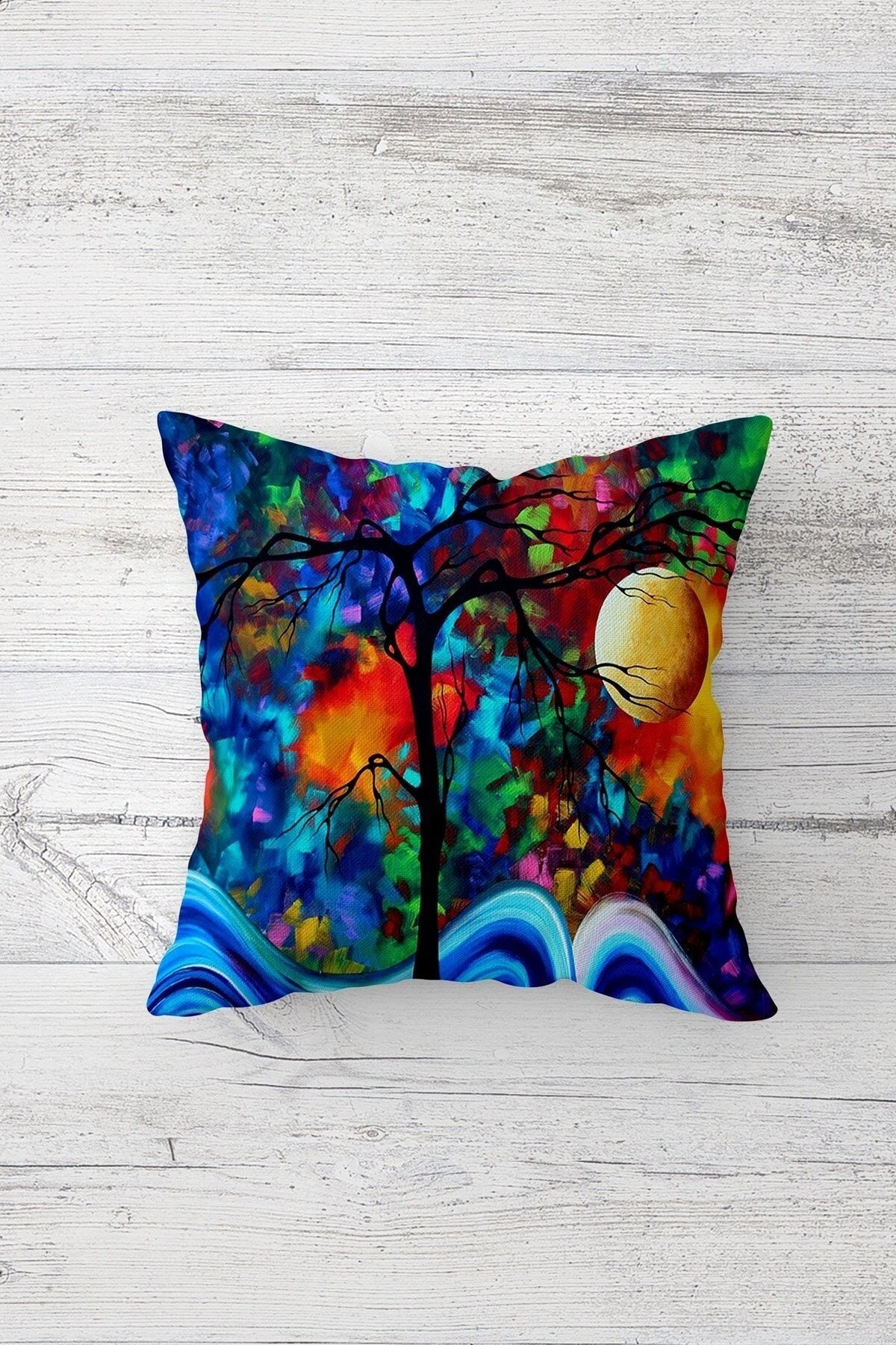 on the clouds-Tree of Life Patterned - Evil Eye Hidden Zippered Throw Pillow Cover Set (4pcs) 3