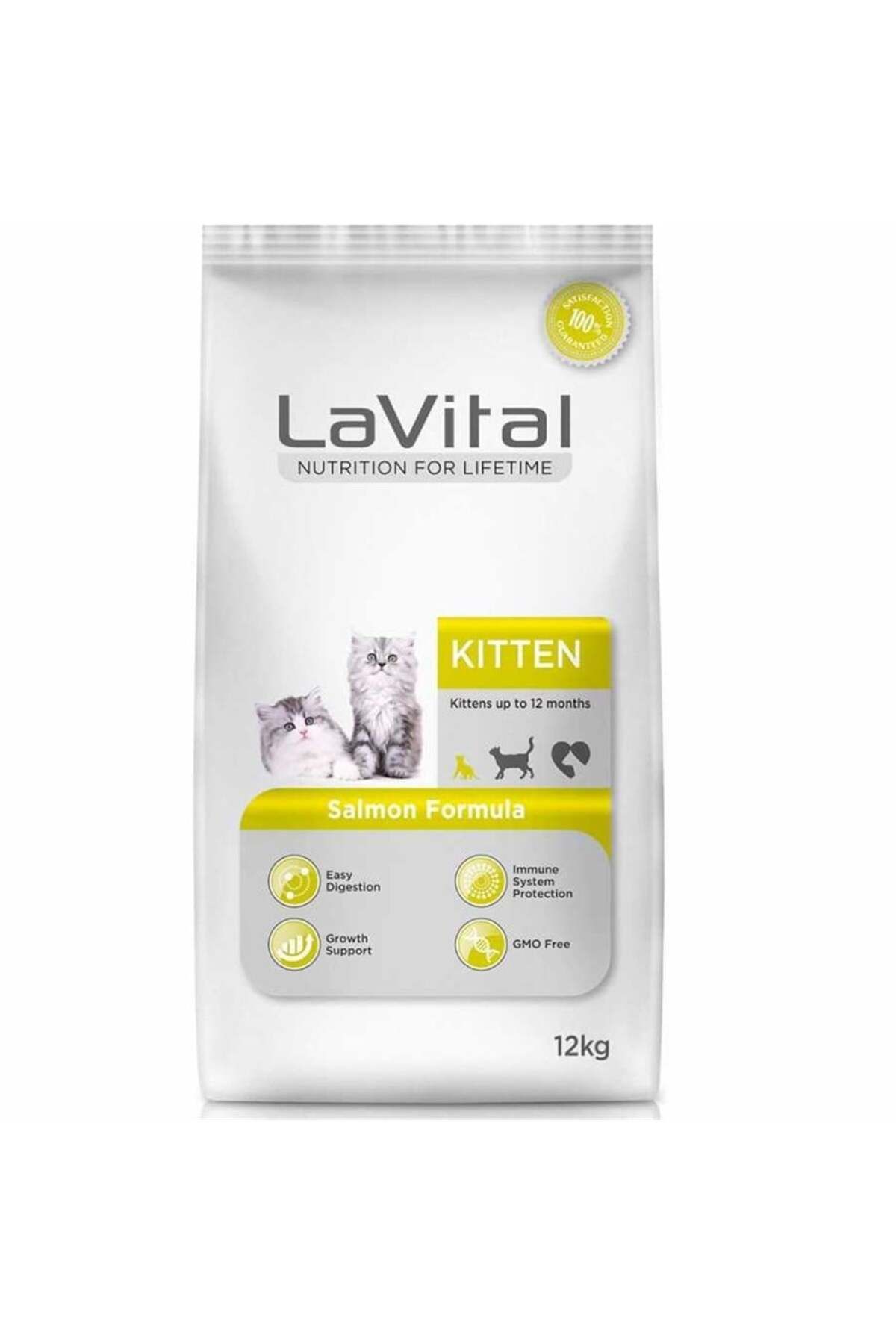 LaVital Kitten Somonlu Yavru Kedi Maması 12 Kg