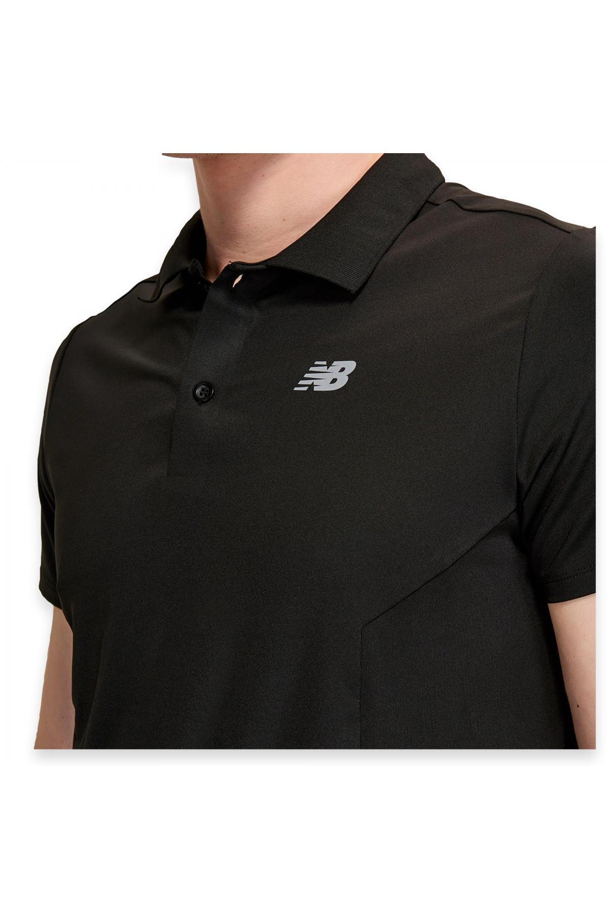 پولوشرت نیو بالانس مردانه منسوجات مشکی اسپرت راسته Regular/رگولار    Regular/رگولار Daily/روزانه | New Balance 375 MNT1438 AD - تصویر 4