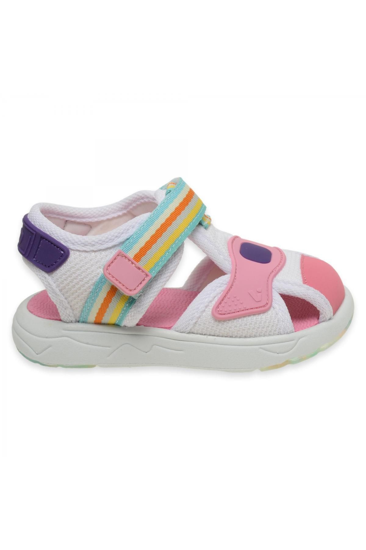 صندل سفید دخترانه و پسرانه بچگانه 332.b24y202 Flole II Bebe Phylon Sandals Child Vicco