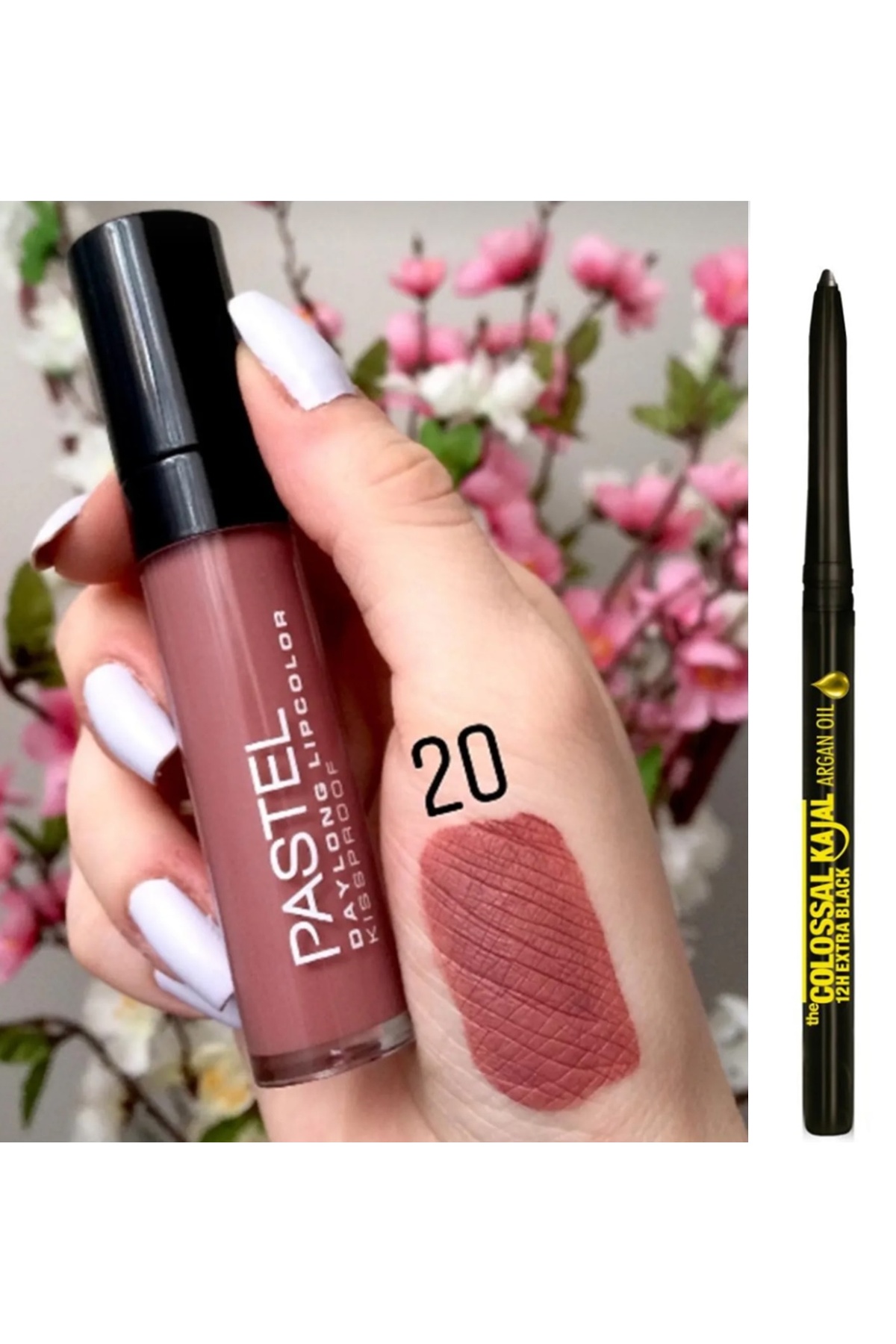 Pastel Daylong Lipcolor Kissproof 20 Mat Likit Ruj + Maybelline