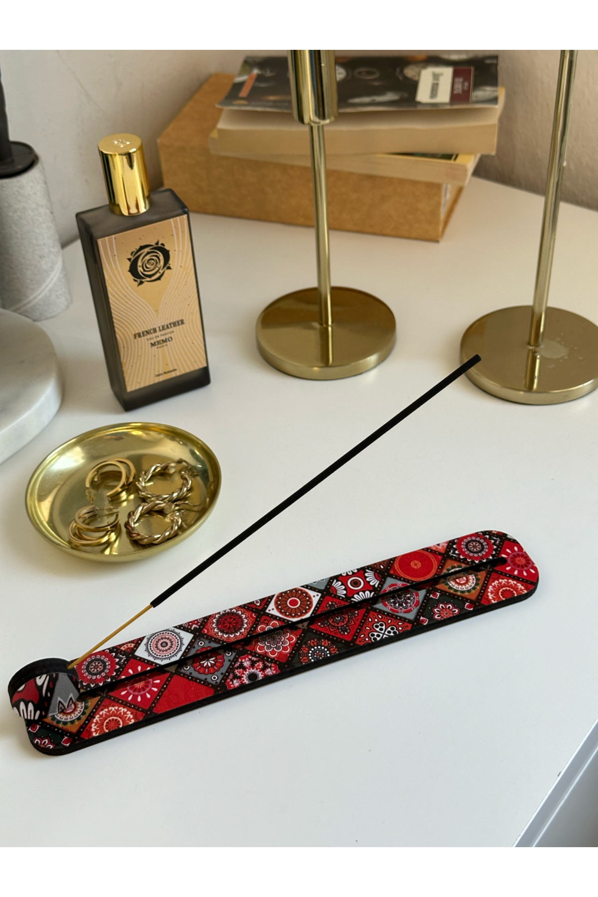 Decorative Patterned Uv Printed Mdf Stylish Incense Holder