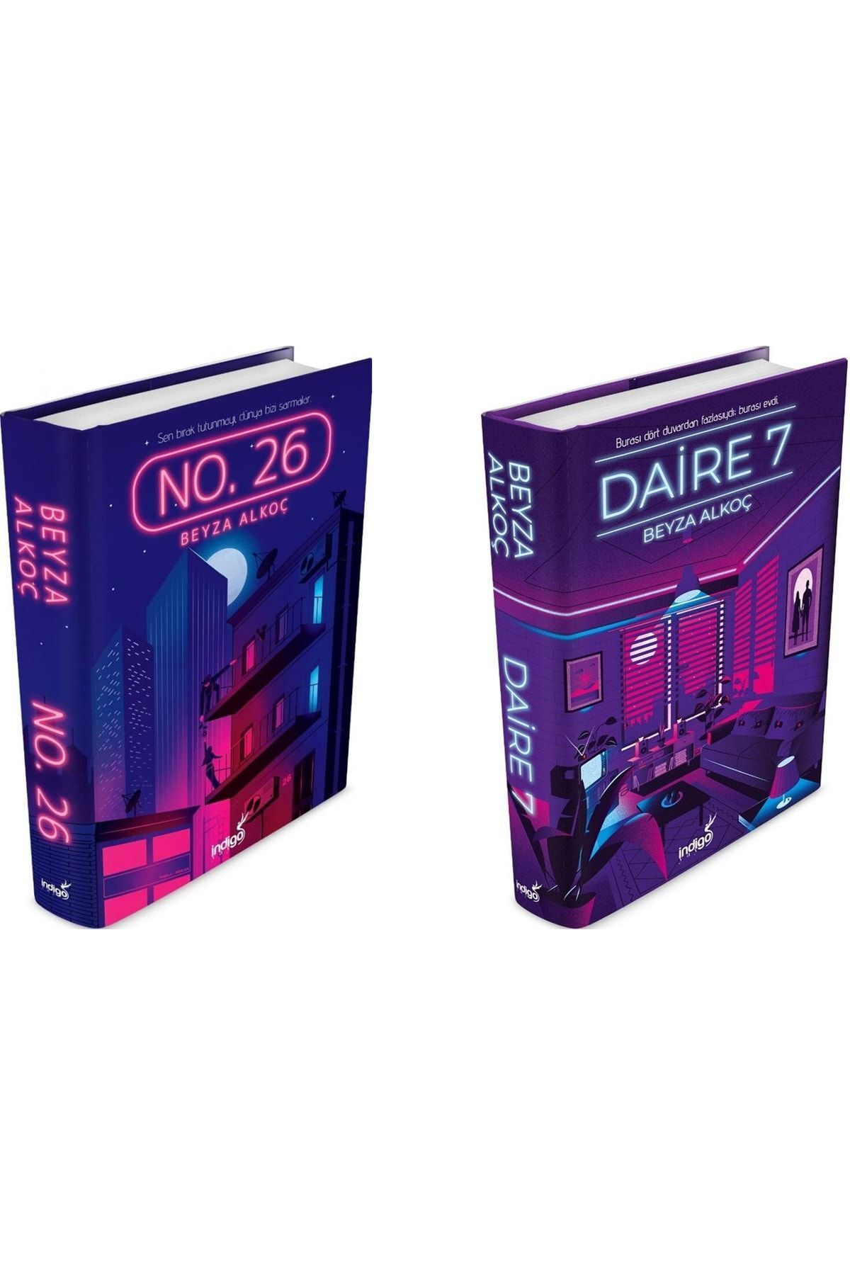 Indigo Kitap Daire 7 - No 26 Набор из 2 книг Beyza Alkoçbdrkitap в твердом переплетеcirc7set