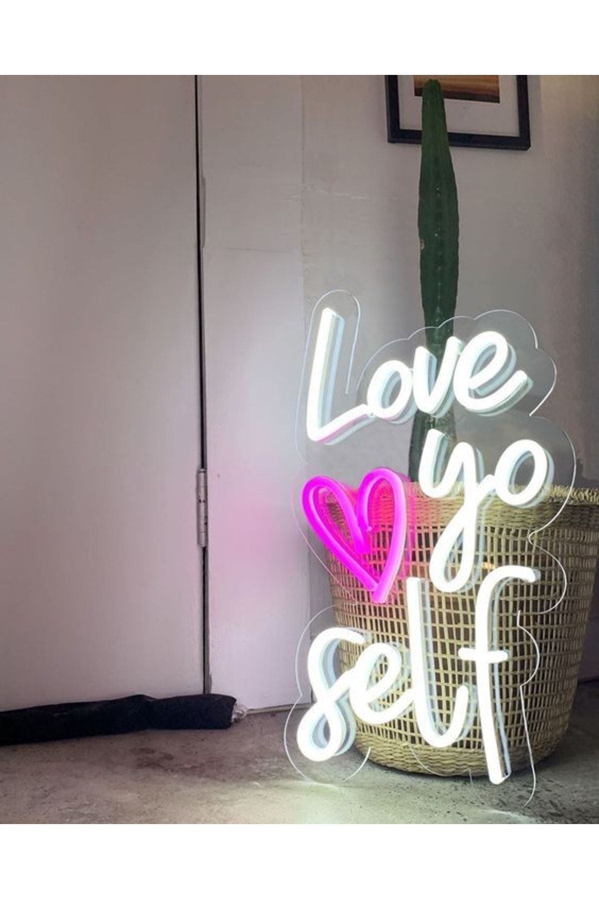 Neon Led Illuminated Love Yo Self Text