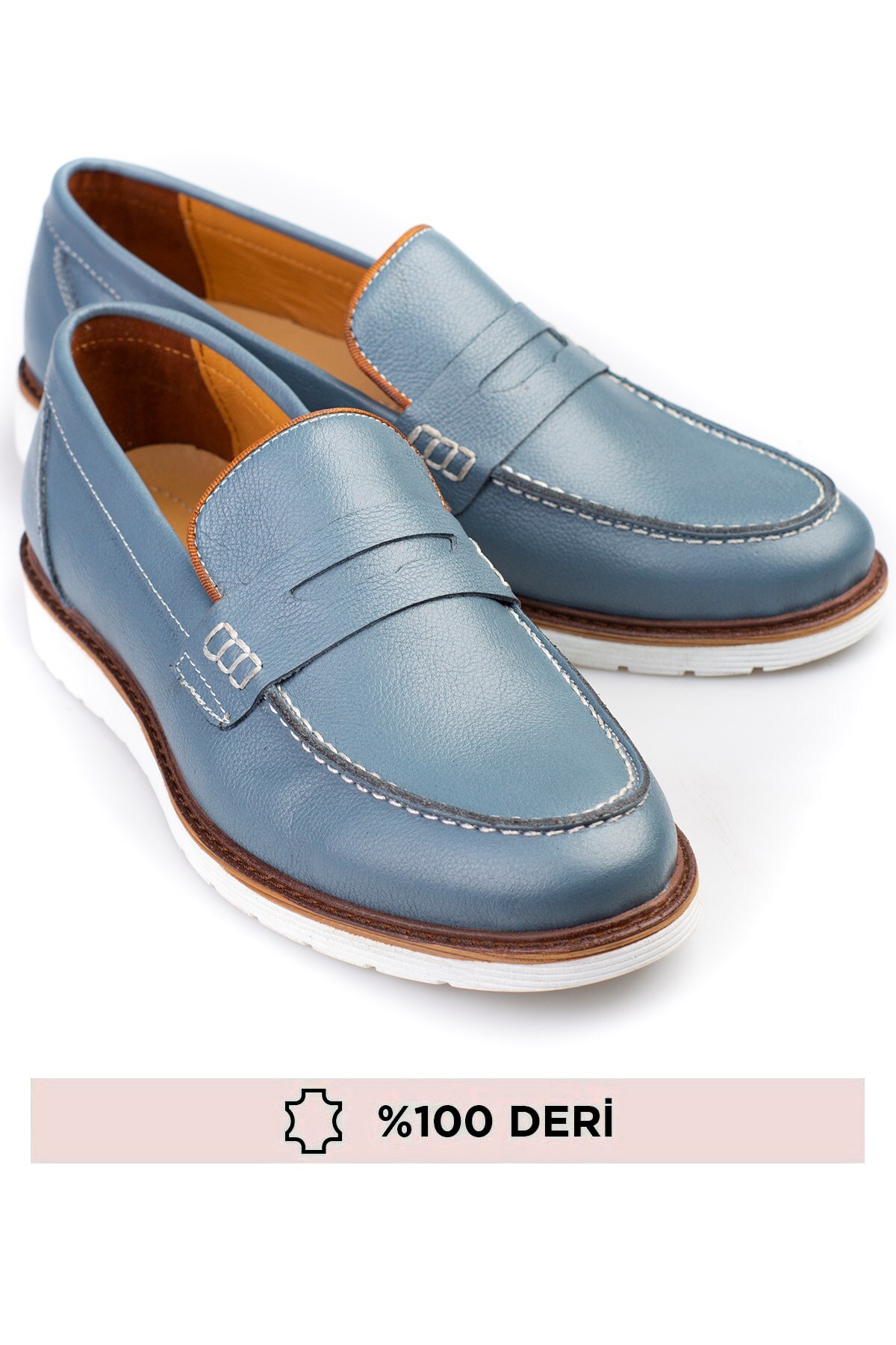 maximoda Hakiki Deri, Bağcıksız, Özel Vidala deri, Erkek Ayakkabı görsel 5