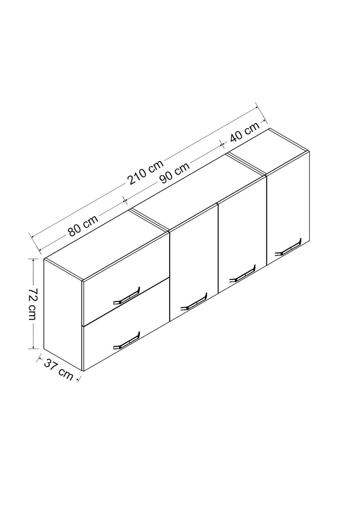 210 Cm Mutfak Dlb Byz 210-b2-üst - 8