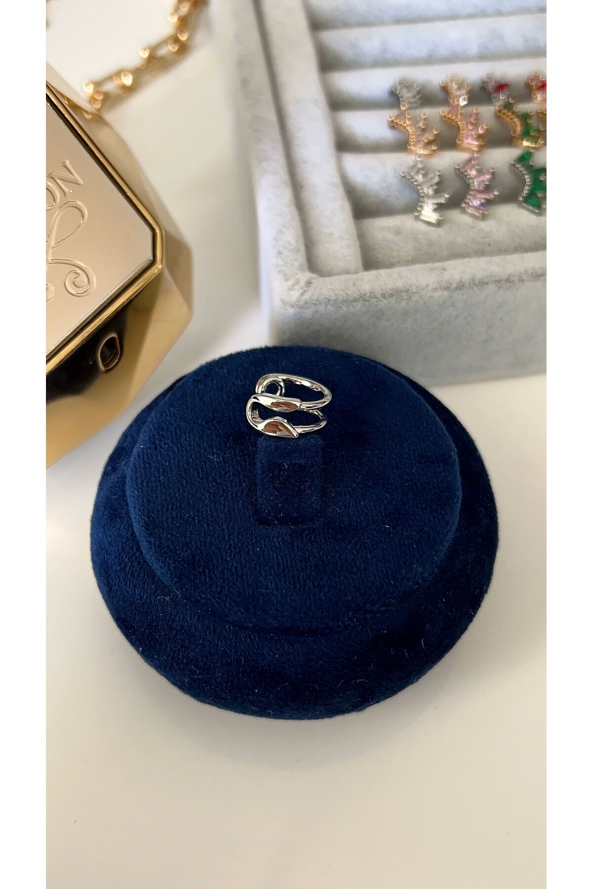 Vip Seri Gümüş Çengelli Kıkırdak Küpe (Earcuff)