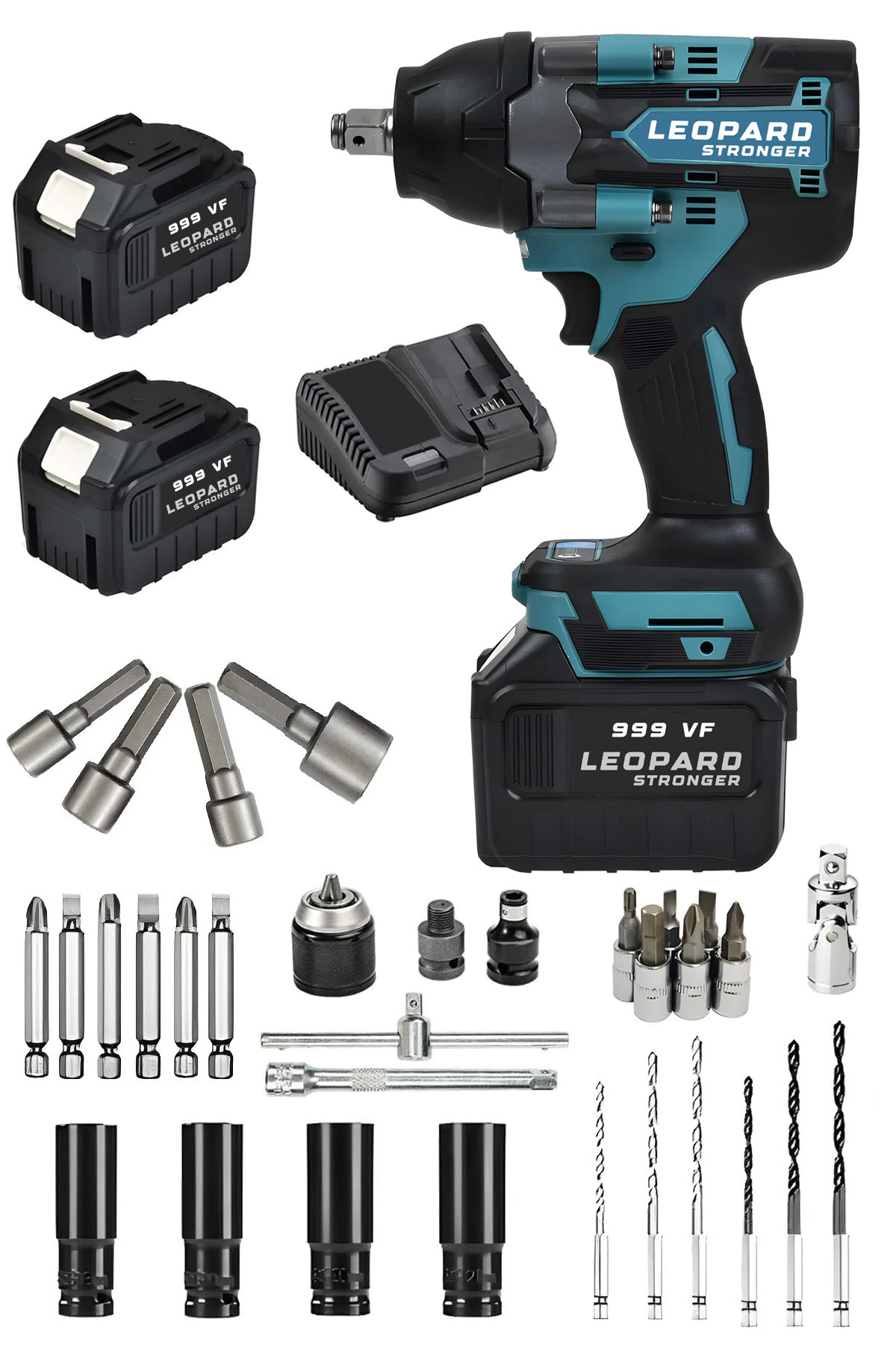 Leopard Alman 1100 Nm Kömürsüz Motor 999Vf 25Ah Tam Takım Bijon