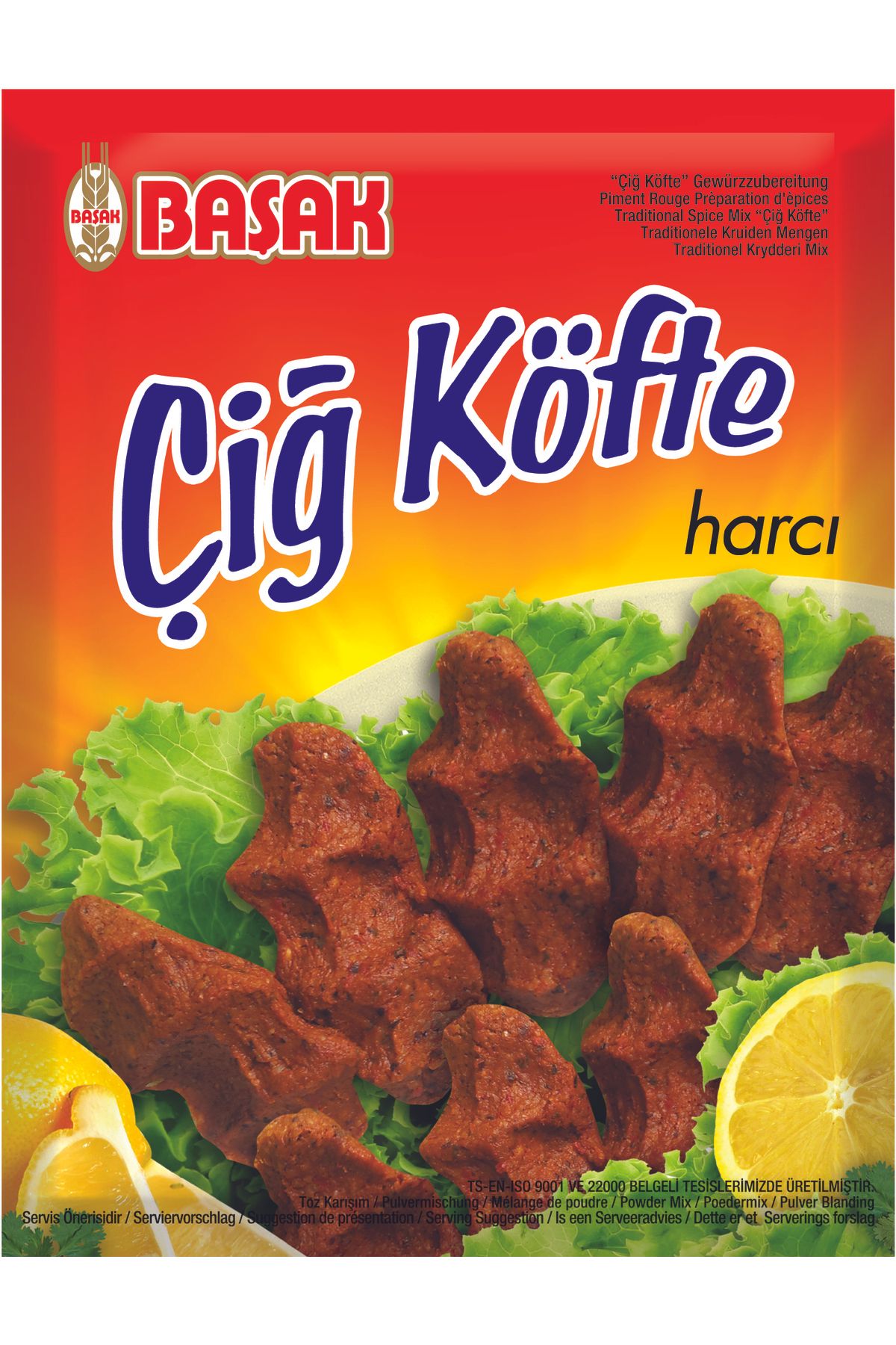 BAŞAK çiğ köfte harcı 100 gr. x 12 adet