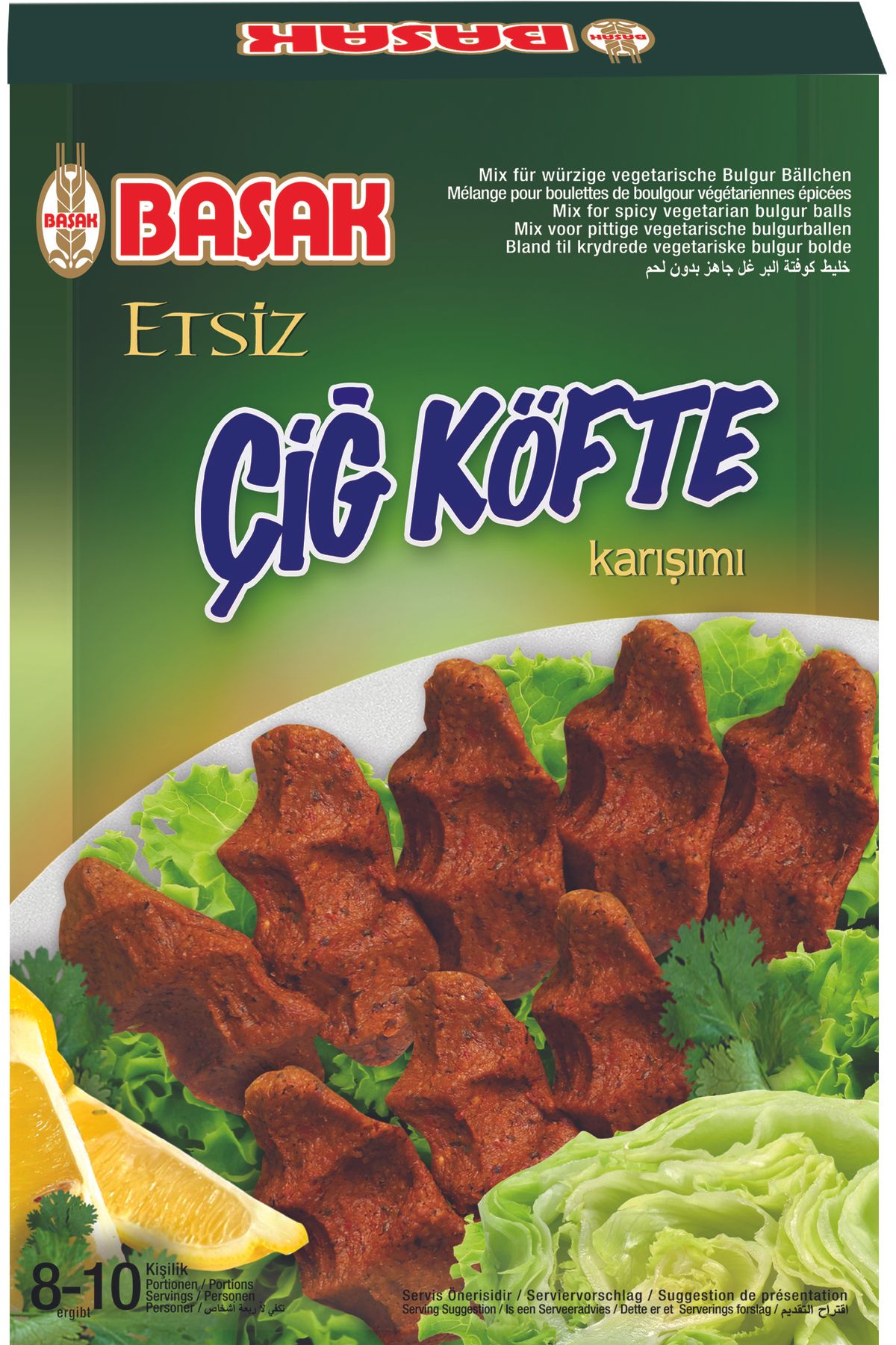 BAŞAK çiğ köfte karışımı-etsiz 500 gr. x 8 adet