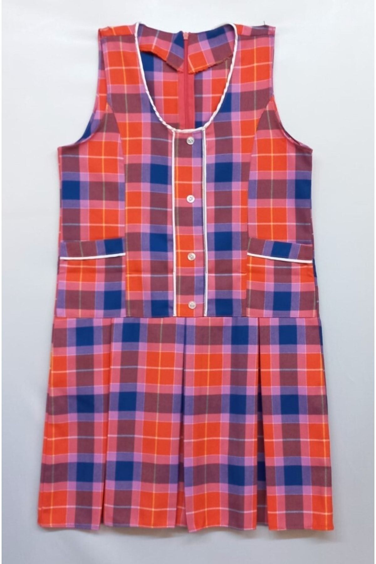 Hakikat Ekose Kız Çocuk Jile Elbise fotoğrafı 3 (önizleme)