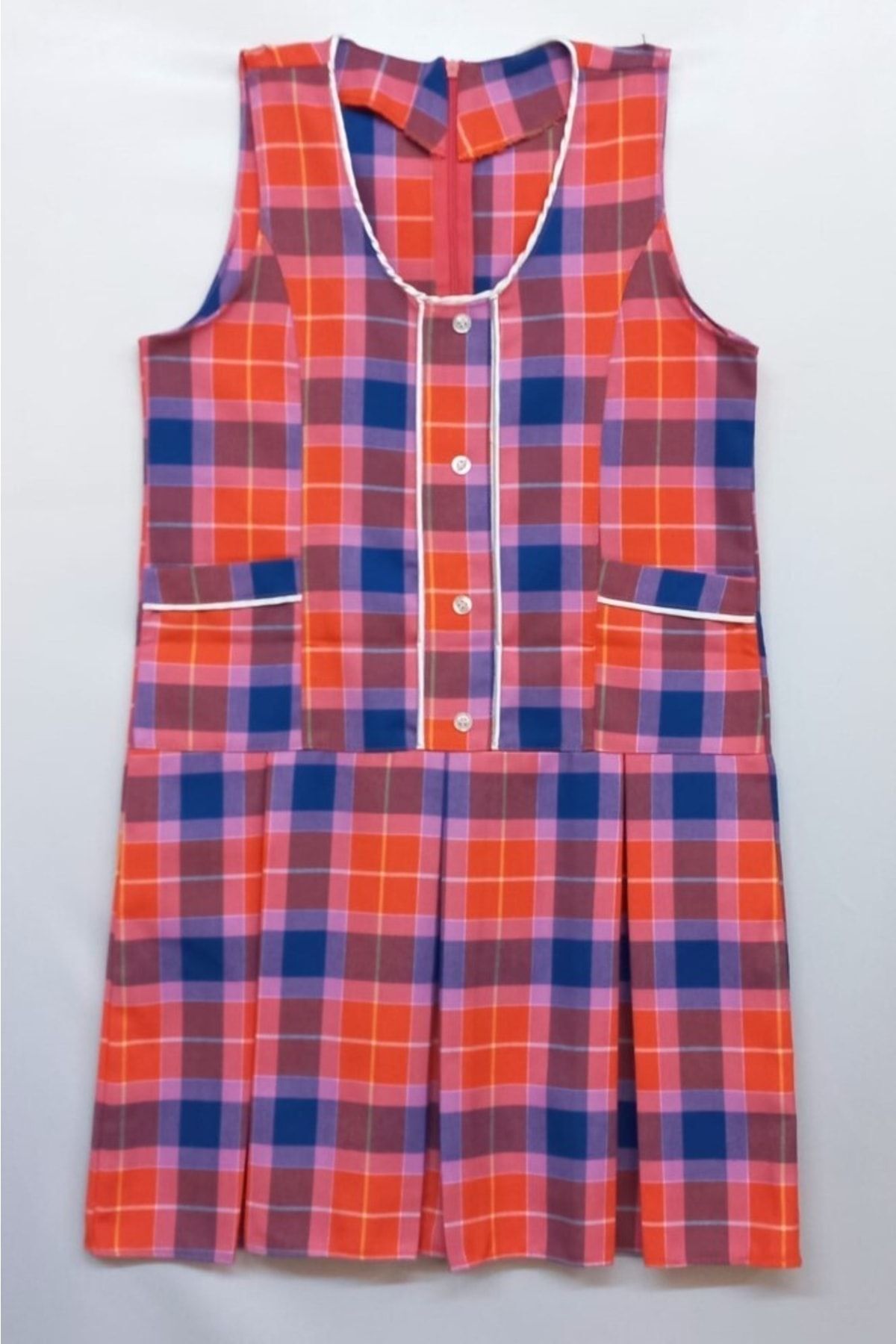 Hakikat Ekose Kız Çocuk Jile Elbise fotoğrafı 2 (önizleme)