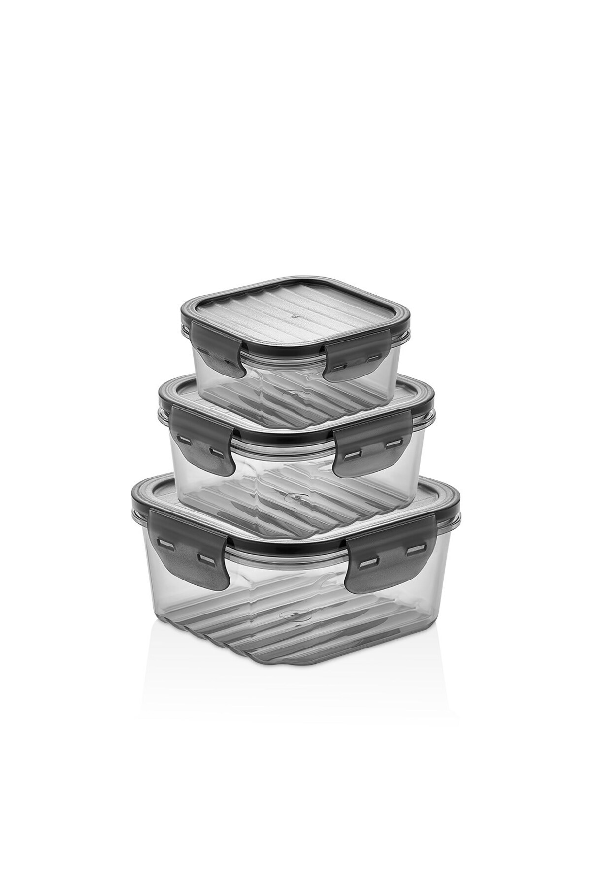 Ideas Quick Sealed 3-Piece Storage Box Set 10-13-16cm