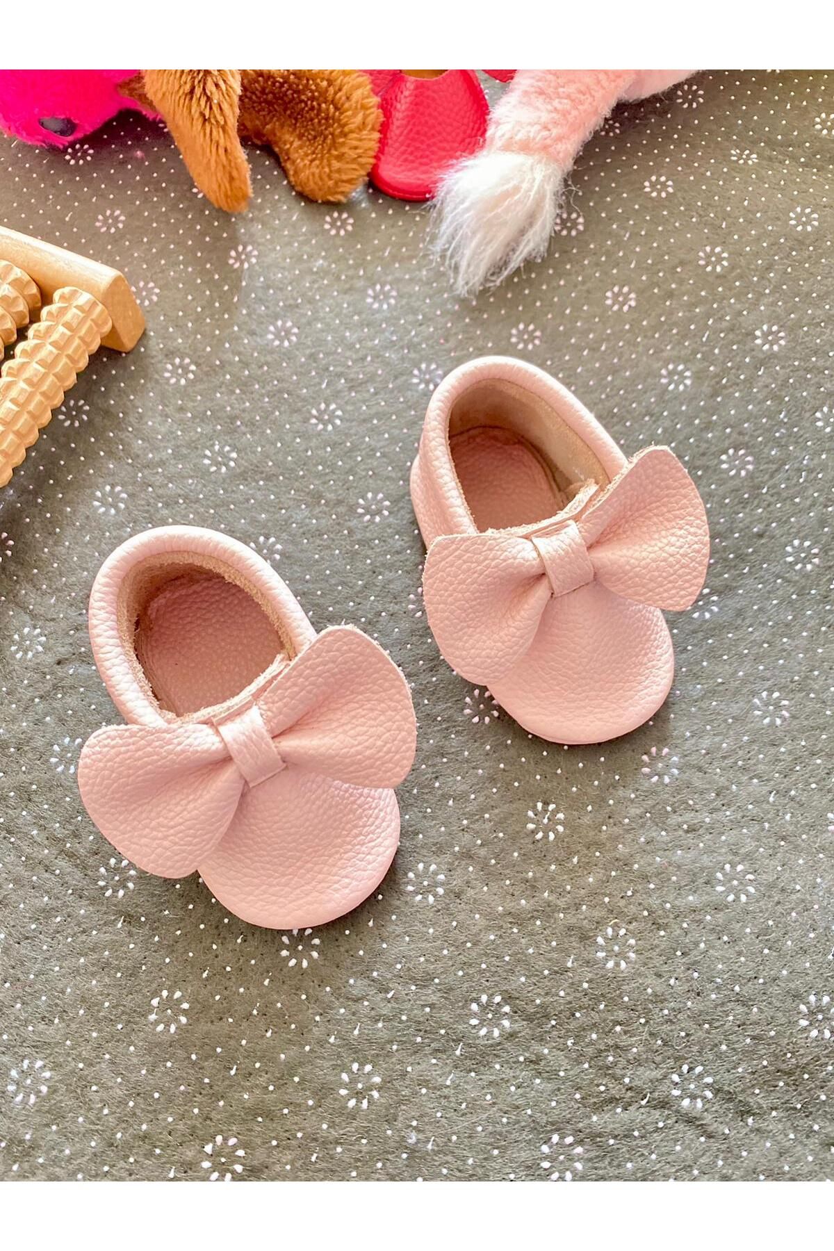 MBSC STORE-Genuine Leather Booties Loafer Shoes for Baby Girl 2