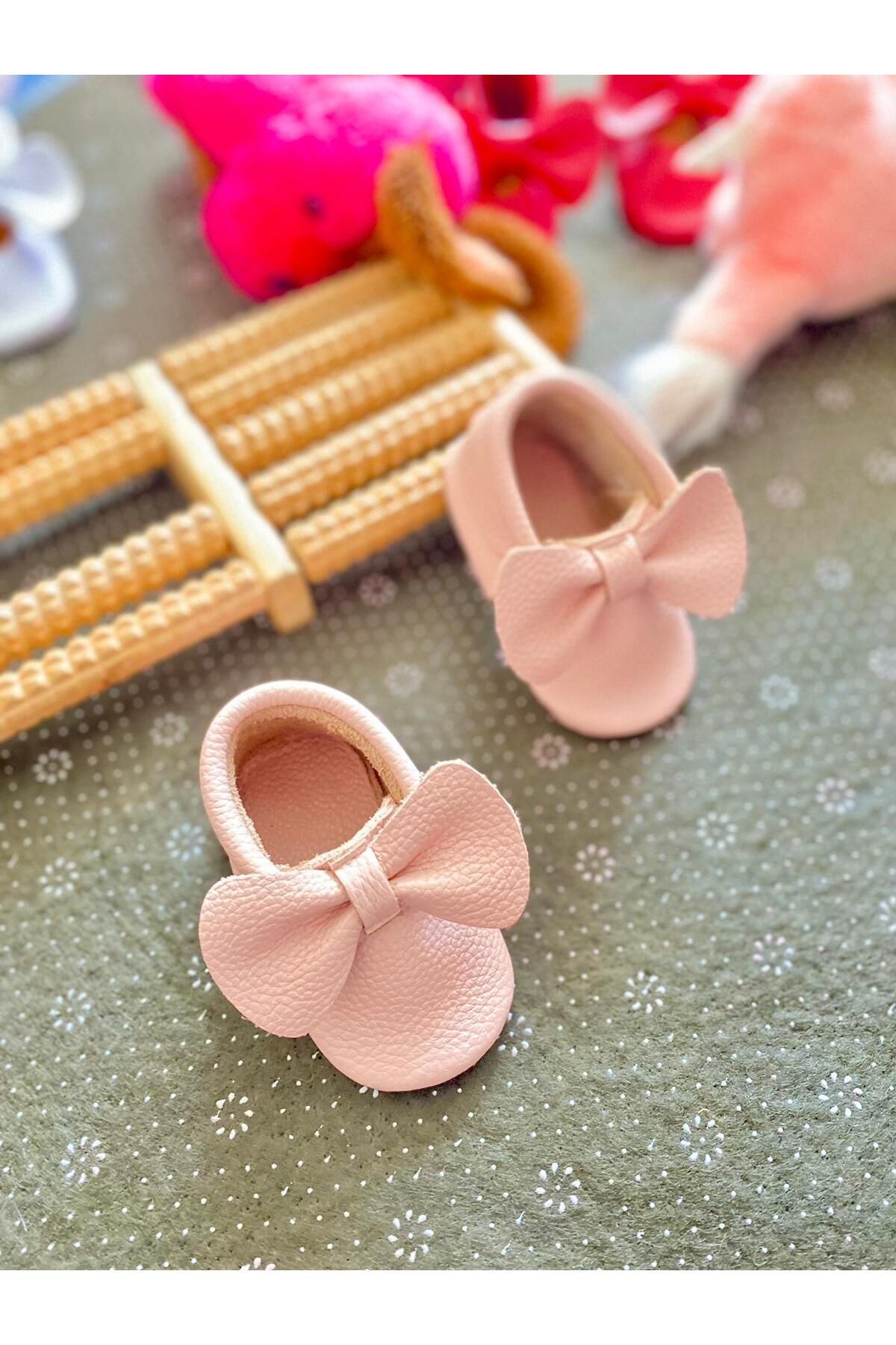 MBSC STORE-Genuine Leather Booties Loafer Shoes for Baby Girl 3