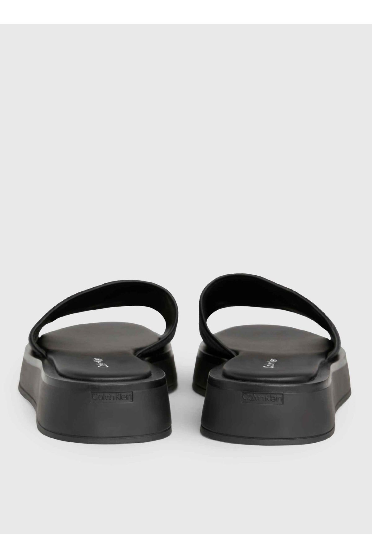 دمپایی سفید مردانه سیاه Slipper Neoprene Snap اورجینال Calvin Klein