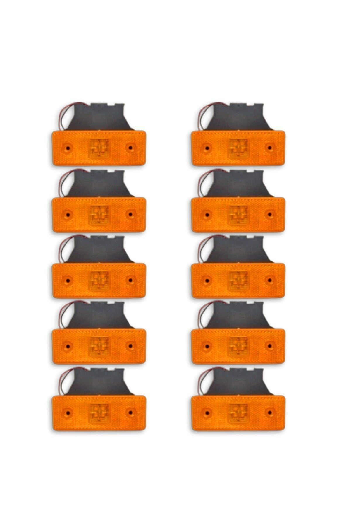 AHMET OTOMOTİV 10 Adet Side Marker Led Lamba Sarı 12v-24v