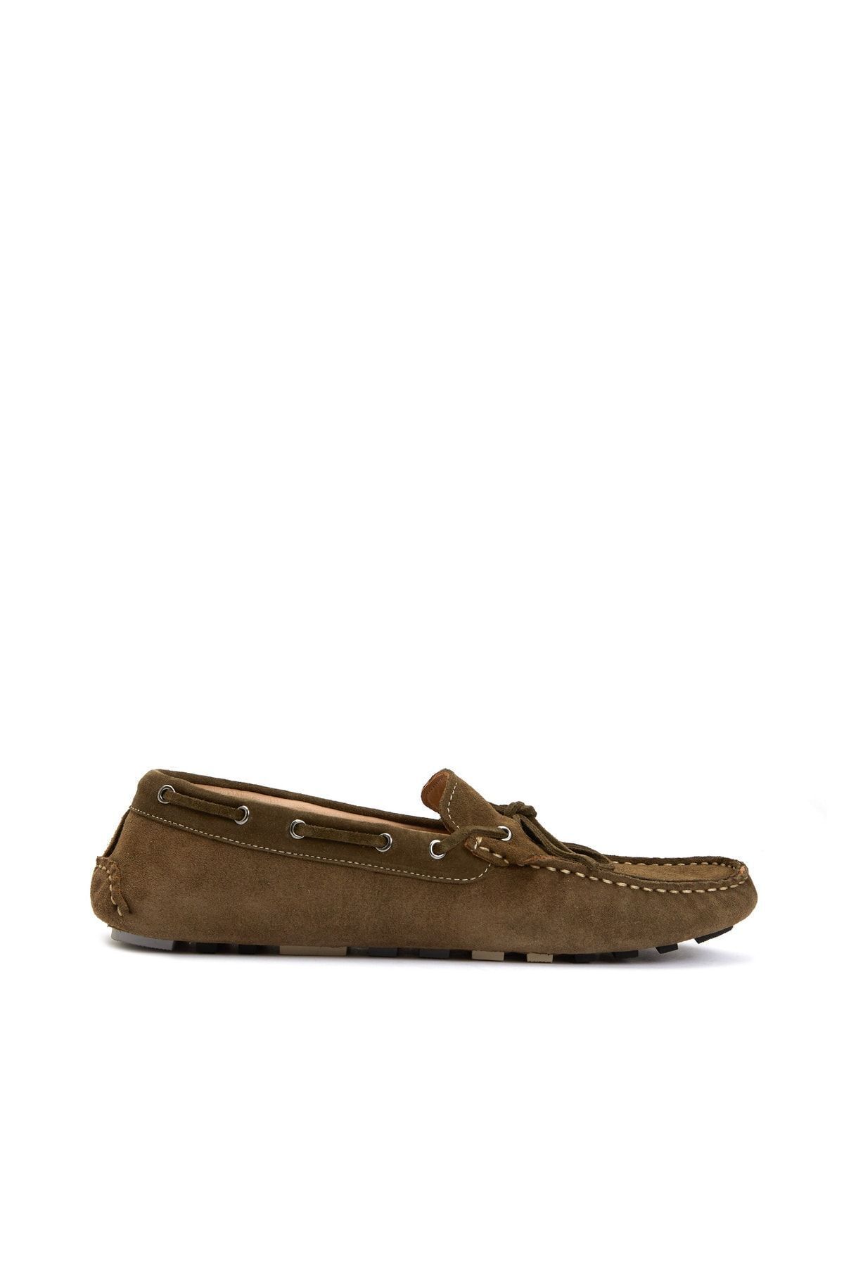 لوفر سبز مردانه مردانهه خاکی Loafer اورجینال Divarese