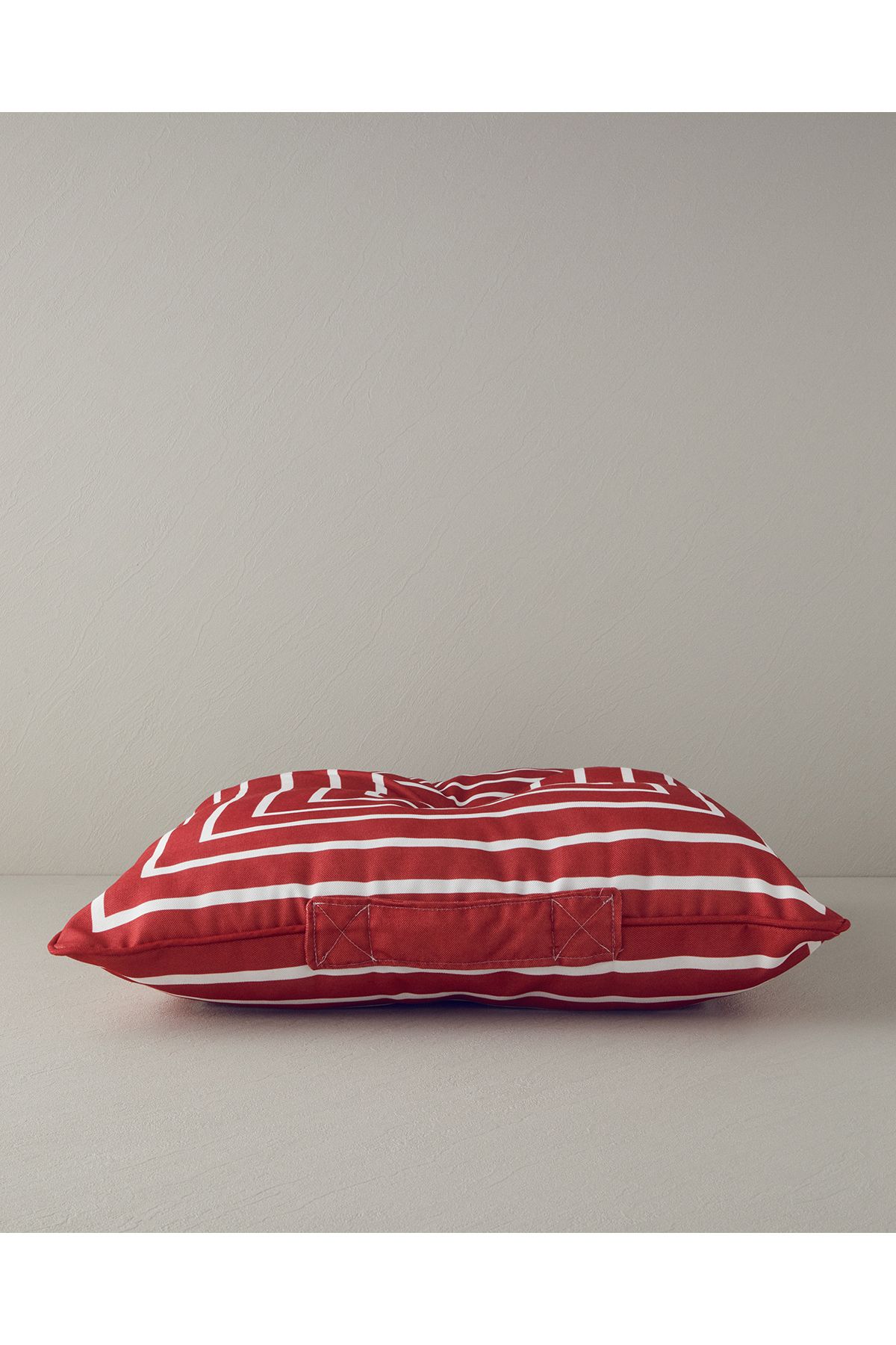 English Home Northsea Хлопковая декоративная подушка белого цвета — бордового цвета 10039711