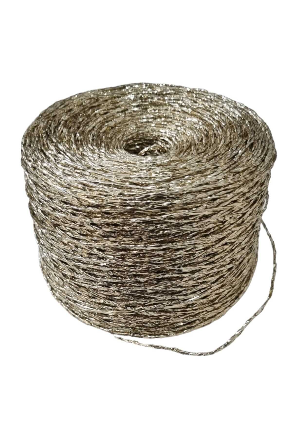 metallic raffia yarn twisted metallic yarn bag knitting rope wallet knitting rope polyester rope paper rope