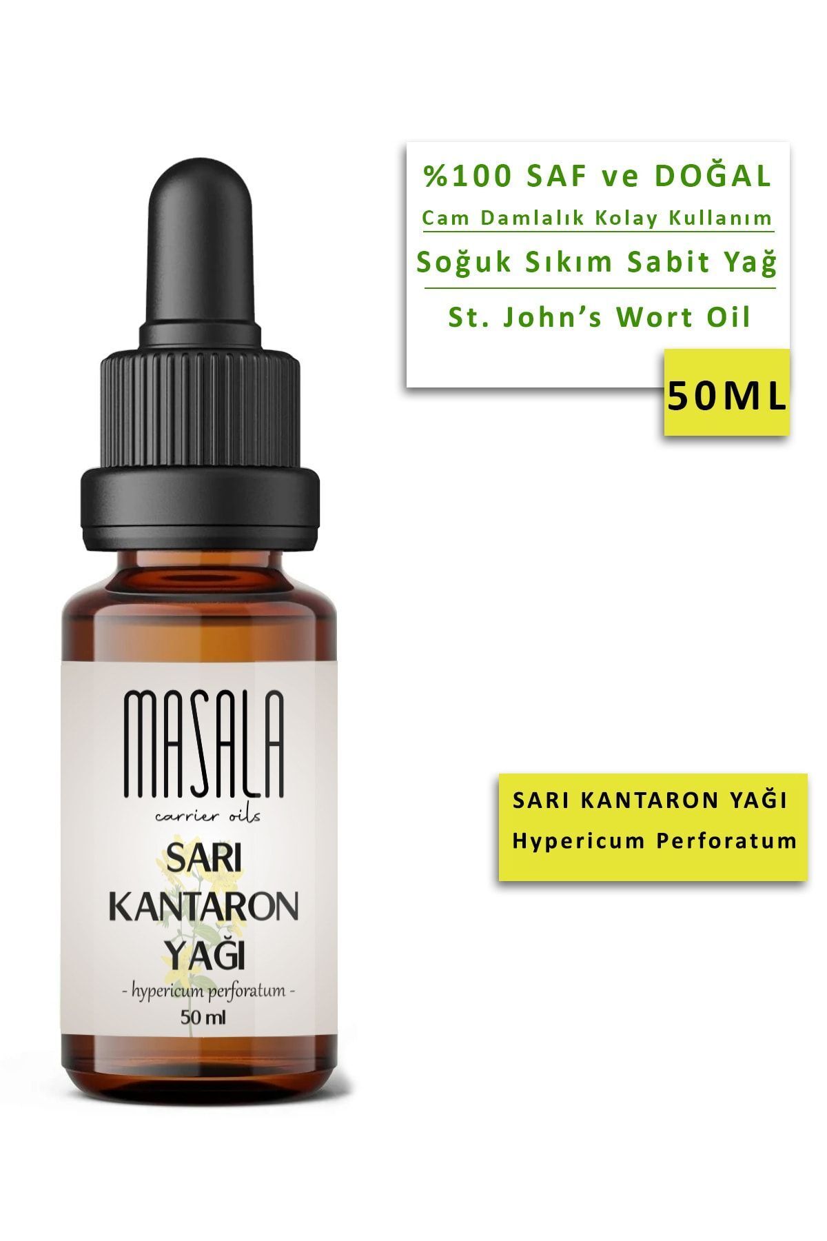 روغن مخمر سنت جان 50 میلی لیتر روغن گیاهی Binbirdelik Masala