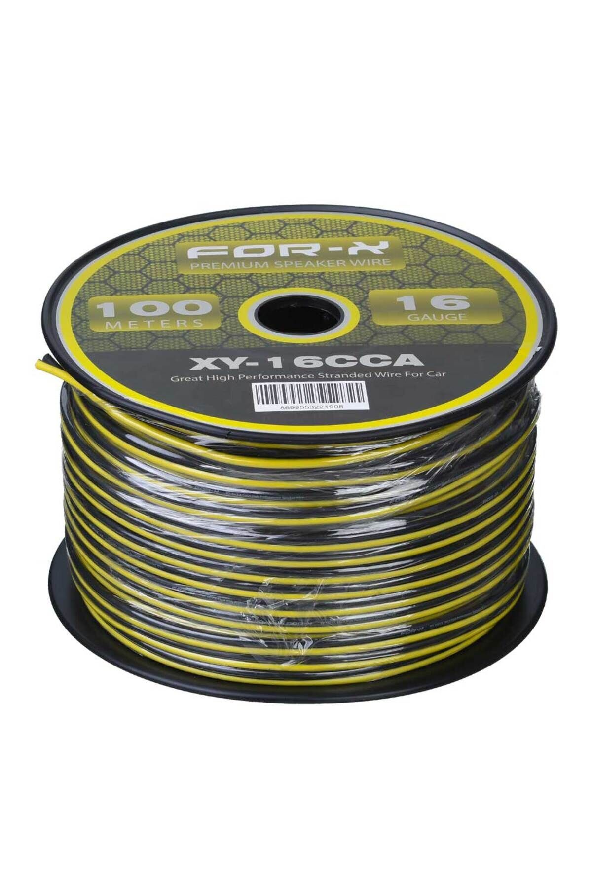 For-X 16 Ga 2X1,5 Hoparlör Kablosu 100-Mt Lik Top XY-16 CCA