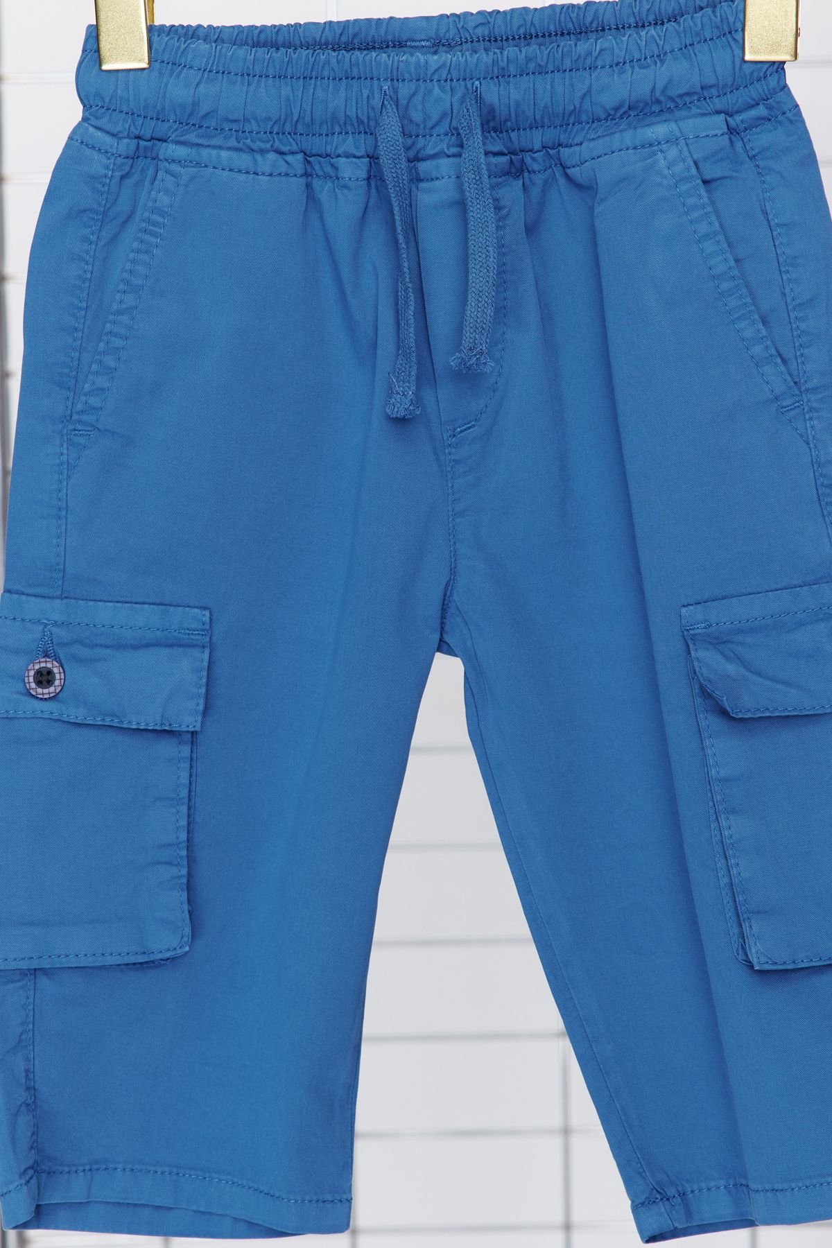 TRENDYOLKIDS-Πλεκτό σορτς Indigo Boy - με Cargo Pocket και ελαστική μέση TKDSS24SR00002 6