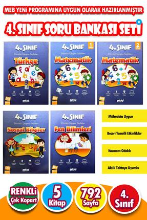 Harika Kitap 4.sınıf Soru Bankası Seti 5 Kitap Etkinlikli Çalışma Seti Matema...