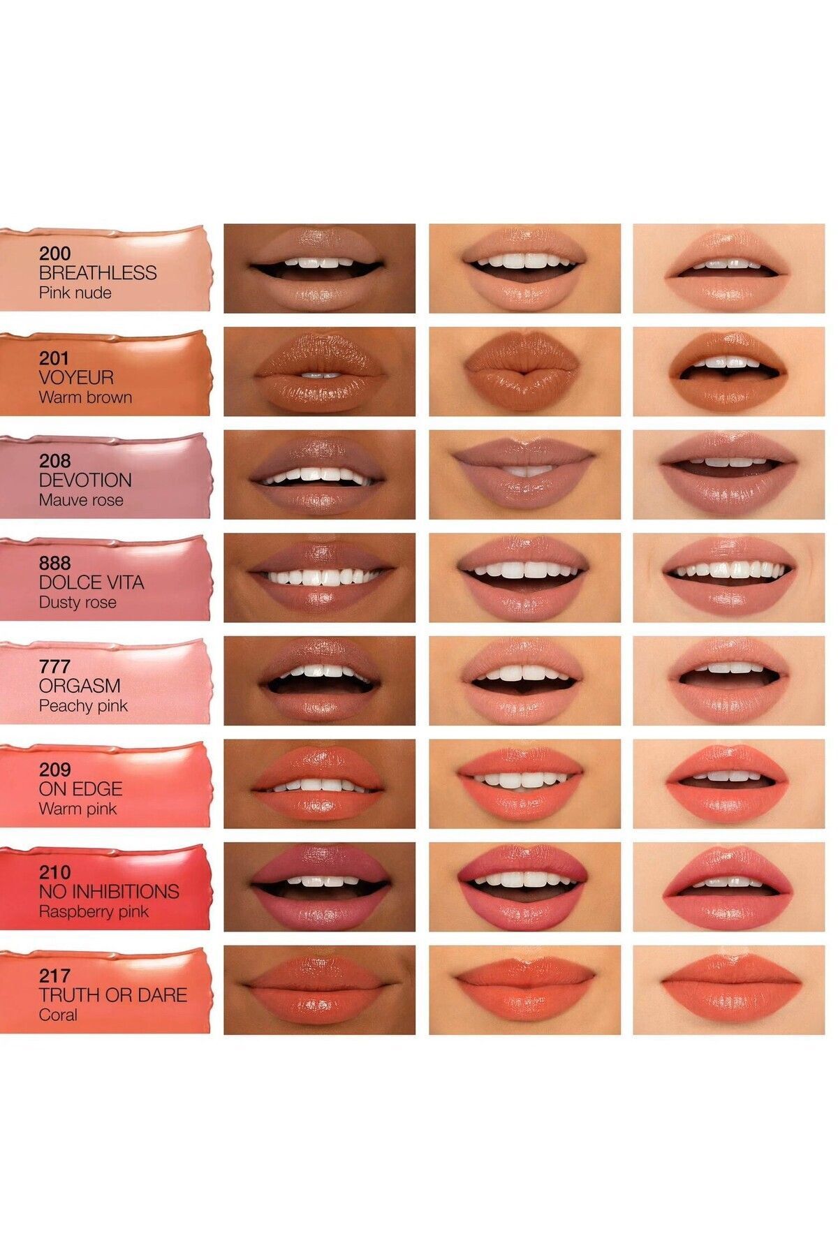 Nars-Afterglow Sensual Shine Lipstick - Nourishing Long-Lasting Plumping Shiny Finished Lipstick 3