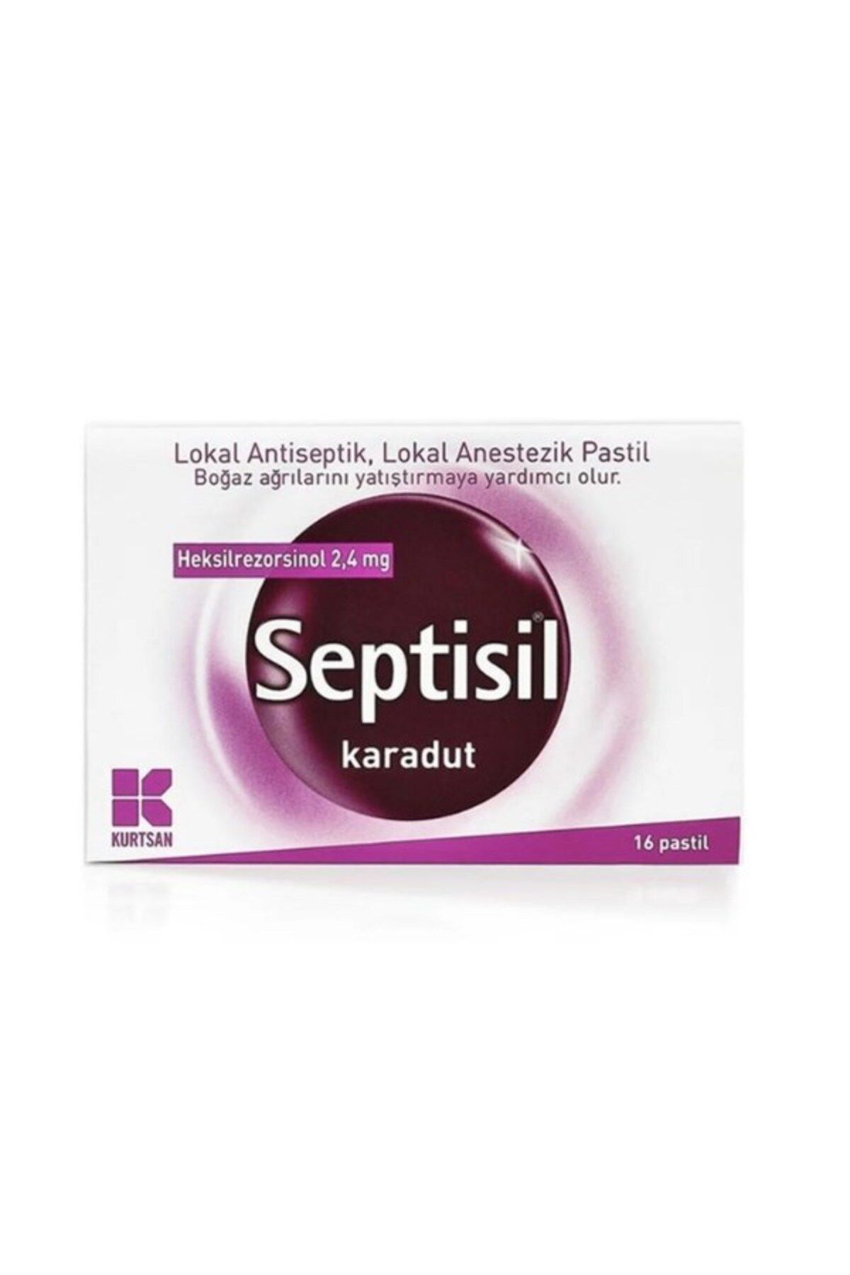 Genel Markalar Septisil Karadut Pastil 16 Pastil