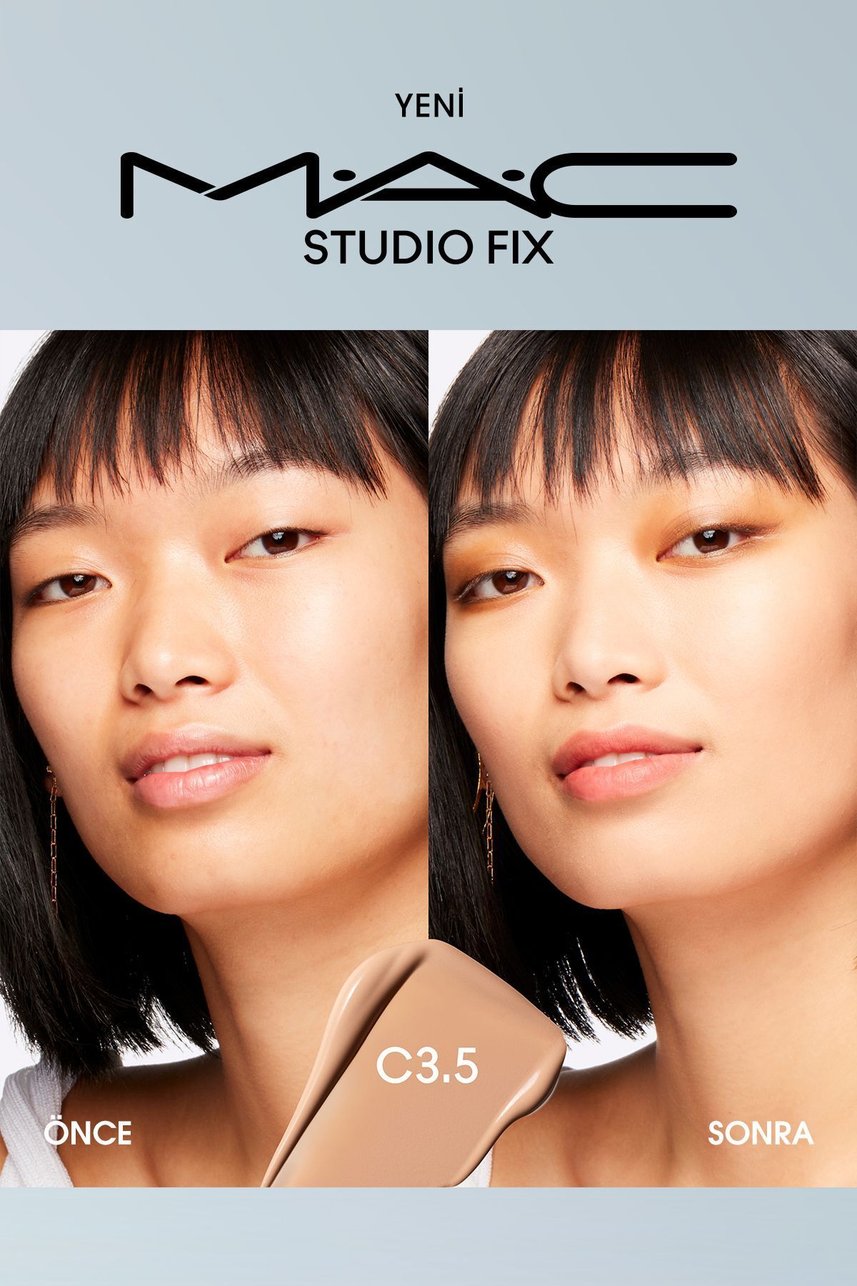 M.A.C-Renewed Formula Studio Fix Fluid SPF 15 Matte Foundation - C3.5 30 ML 5