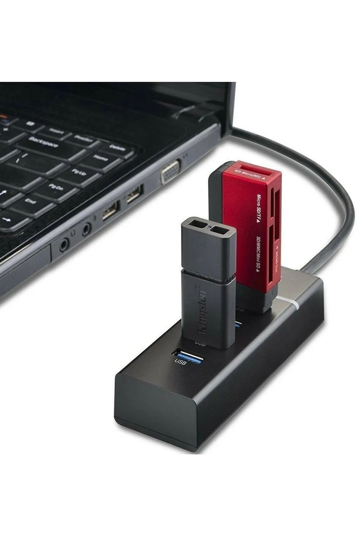 3.0 USB Çoğaltıcı 4 Port Yüksek Hızlı USB HUB Çoklayıcı Tüm Cihazlarla Uyumlu - 3