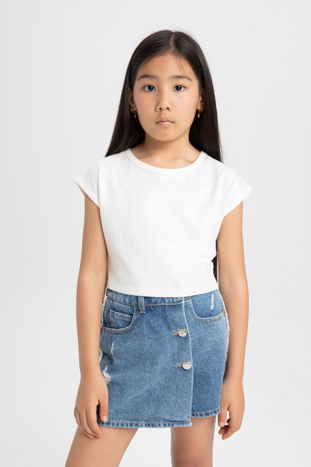 تی شرت دخترانه دفاکتو | C5467A824SM Defacto - Image 3