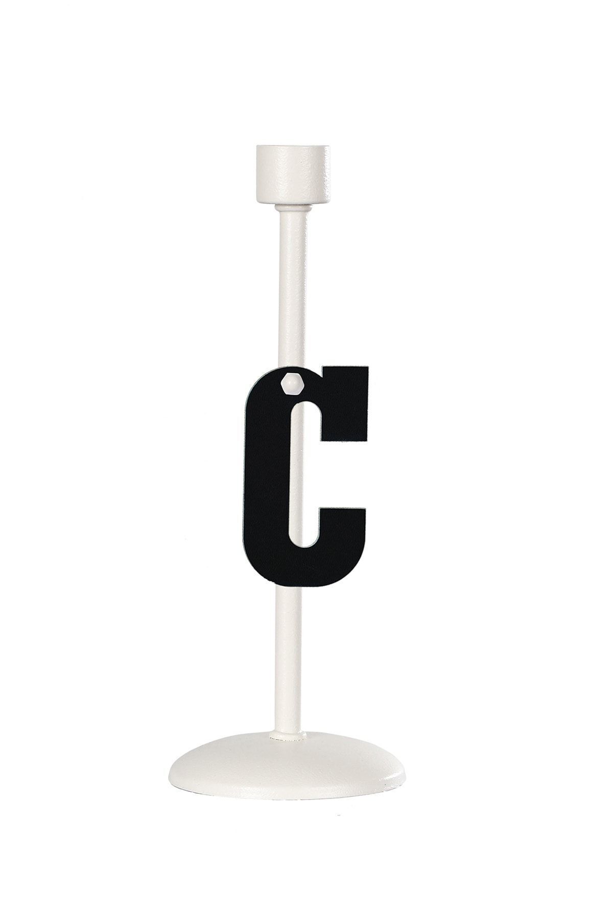 Full White Candle Holder C