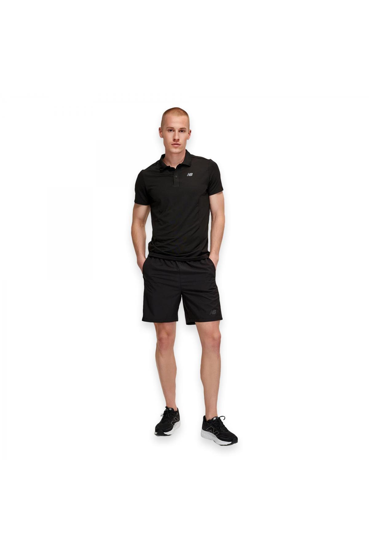 پولوشرت نیو بالانس مردانه منسوجات مشکی اسپرت راسته Regular/رگولار    Regular/رگولار Daily/روزانه | New Balance 375 MNT1438 AD - تصویر 5