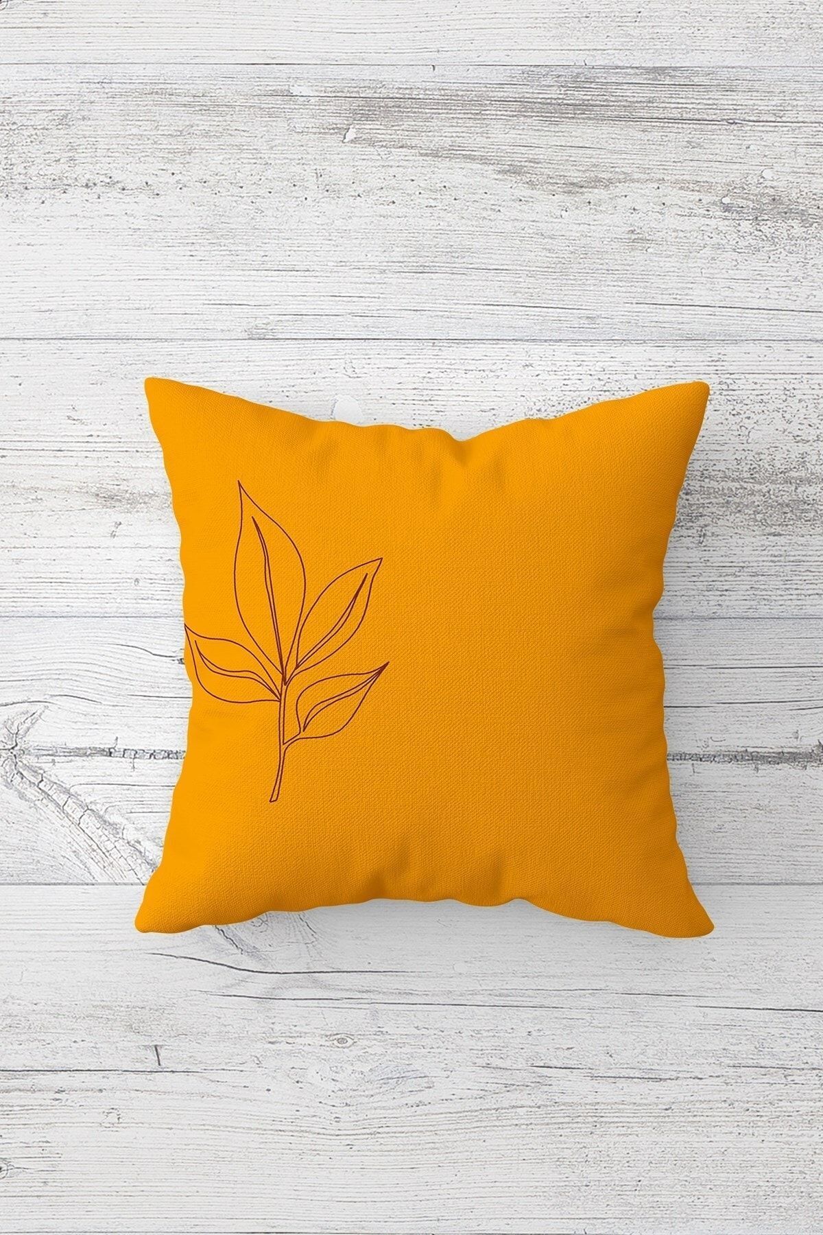 on the clouds-Scandinavian Style Bohemian Leaf Pattern - Hidden Zippered Throw Pillow Cover Set (4pcs) 3