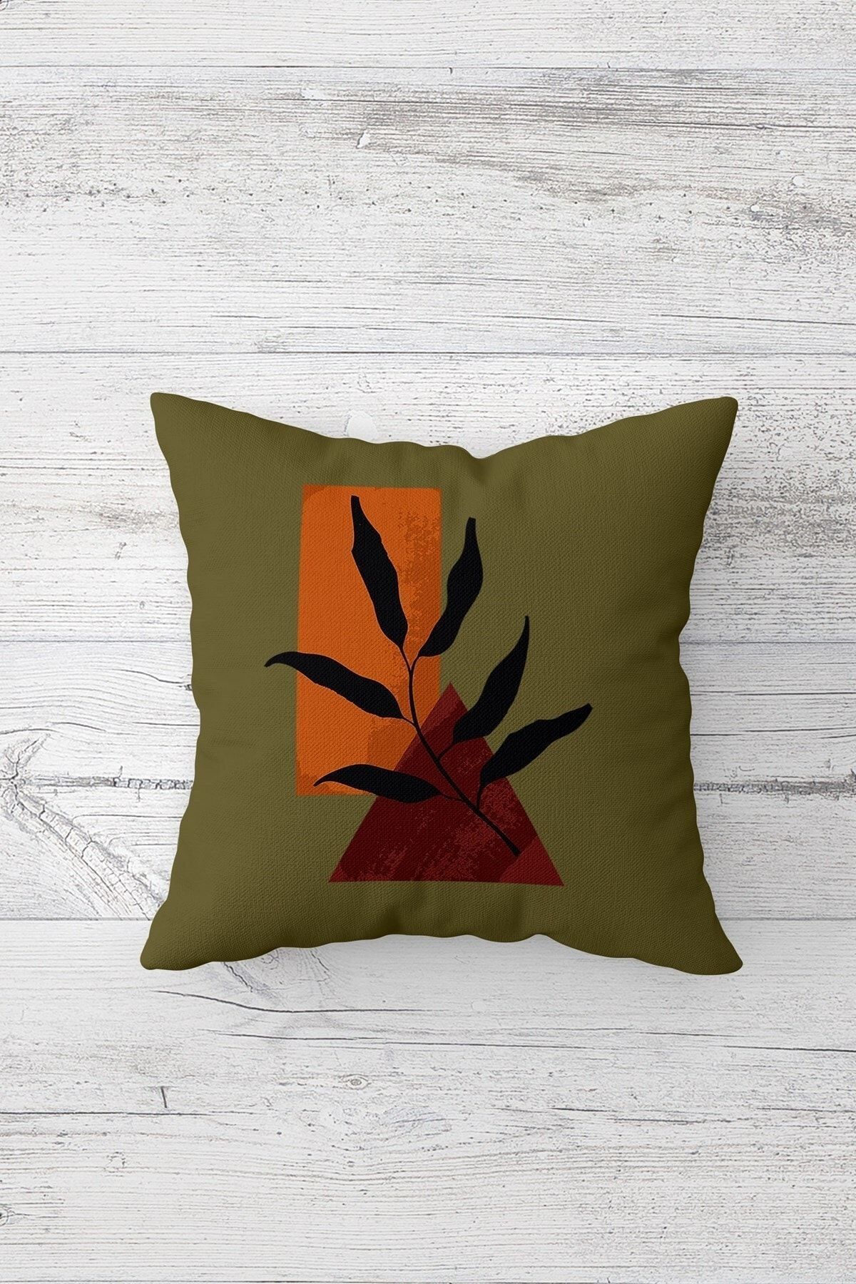 on the clouds-Scandinavian Style Bohemian Leaf Pattern - Hidden Zippered Throw Pillow Cover Set (4pcs) 2