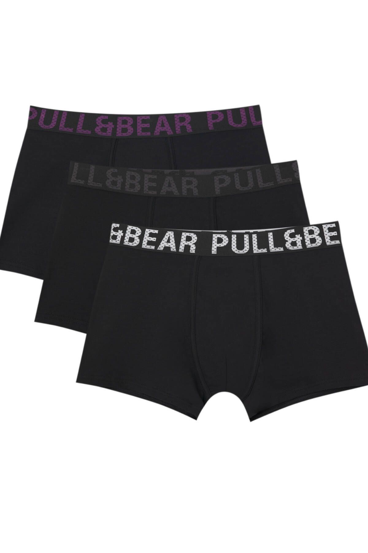 Набор из трех боксеров Pull & Bear с узором в горошек 03860510