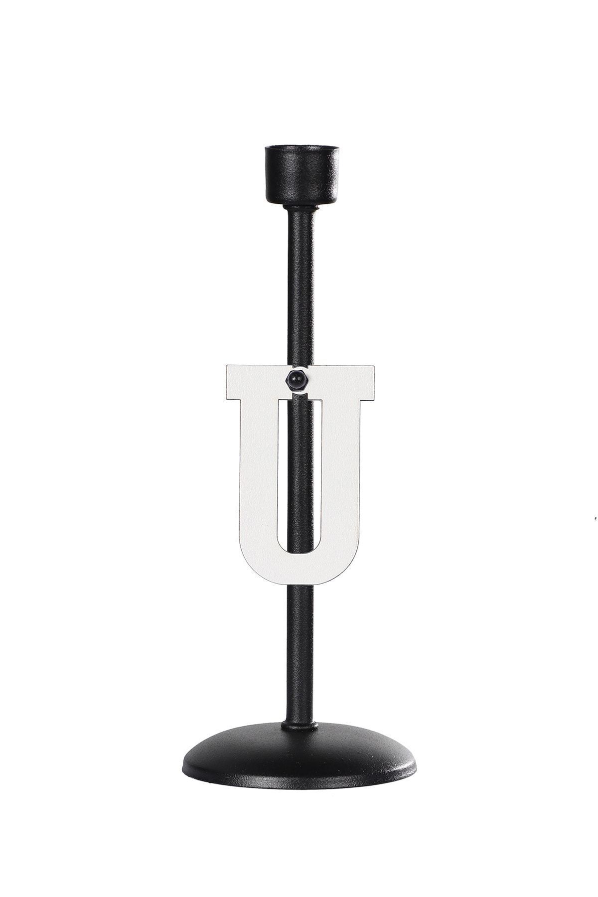 Full Black Candle Holder U