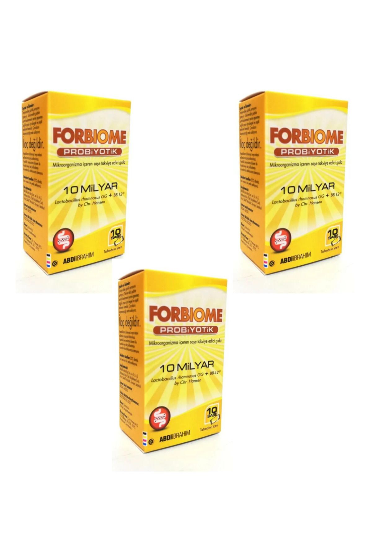 Пробиотическая пищевая добавка Forbiome, 10 пакетиков x3 TYCPM75L7N171631012955456