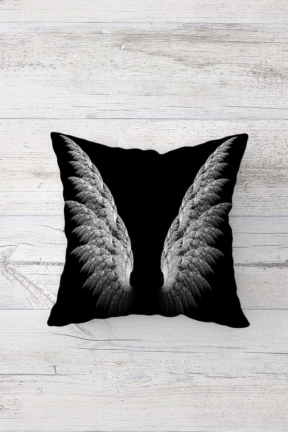 on the clouds-Angel Patterned One Side Printed Hidden Zipper Pillow Case Throw Pillow Sofa Pillow Case 1
