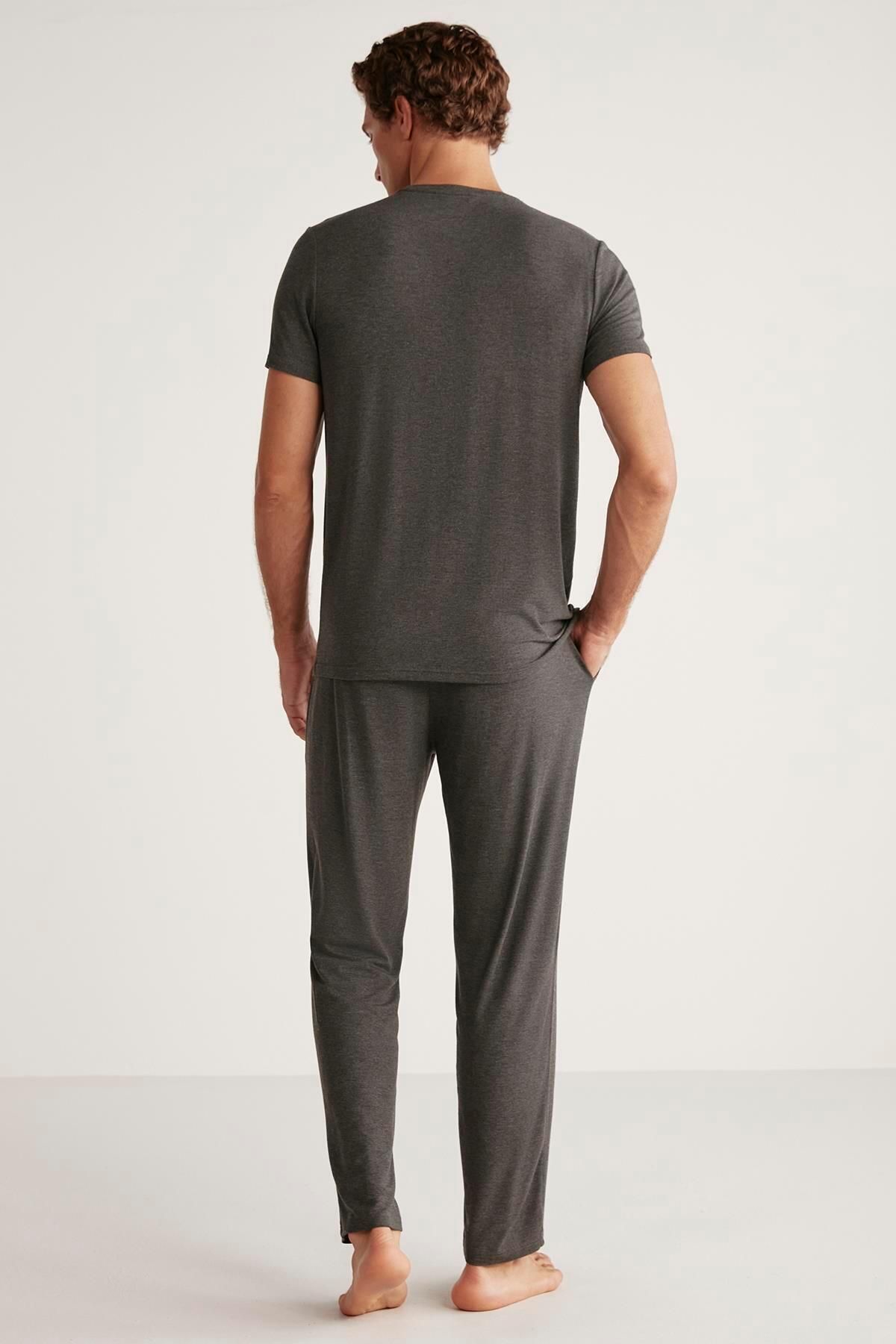 First Touch-Soft textured pajama set 4