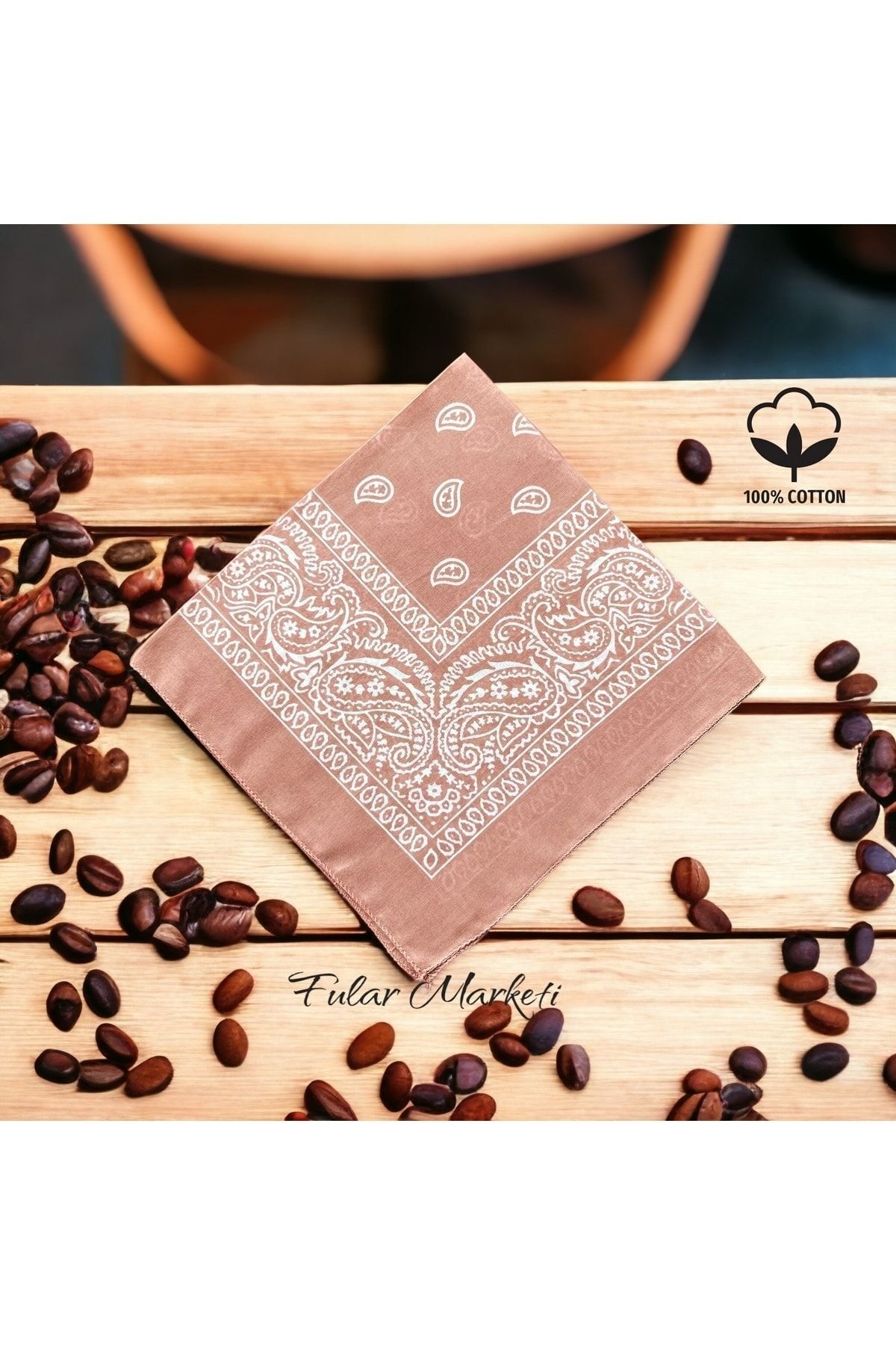 Sepete 4 Ekle 3 Öde % 100 Pamuk Etnik Desenli Bandana Pudra 1 Adet Fiyatıdır