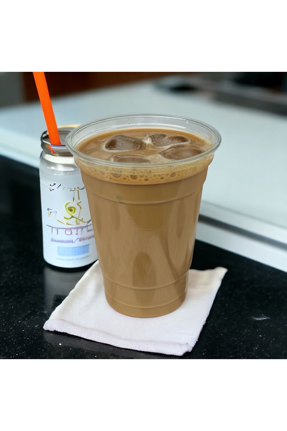 350cc Plastik Milkshake Limonata Bardağı Klips Kapaklı 50 Adet — Koksal Pack — Plastik Bardak (3)